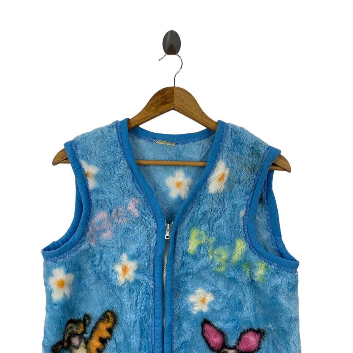 Disney × Vintage ✅ Vintage WINNIE POOH DISNEY Cartoon Animation Sherpa Vest Size US M / EU 48-50 / 2 - 4 Thumbnail