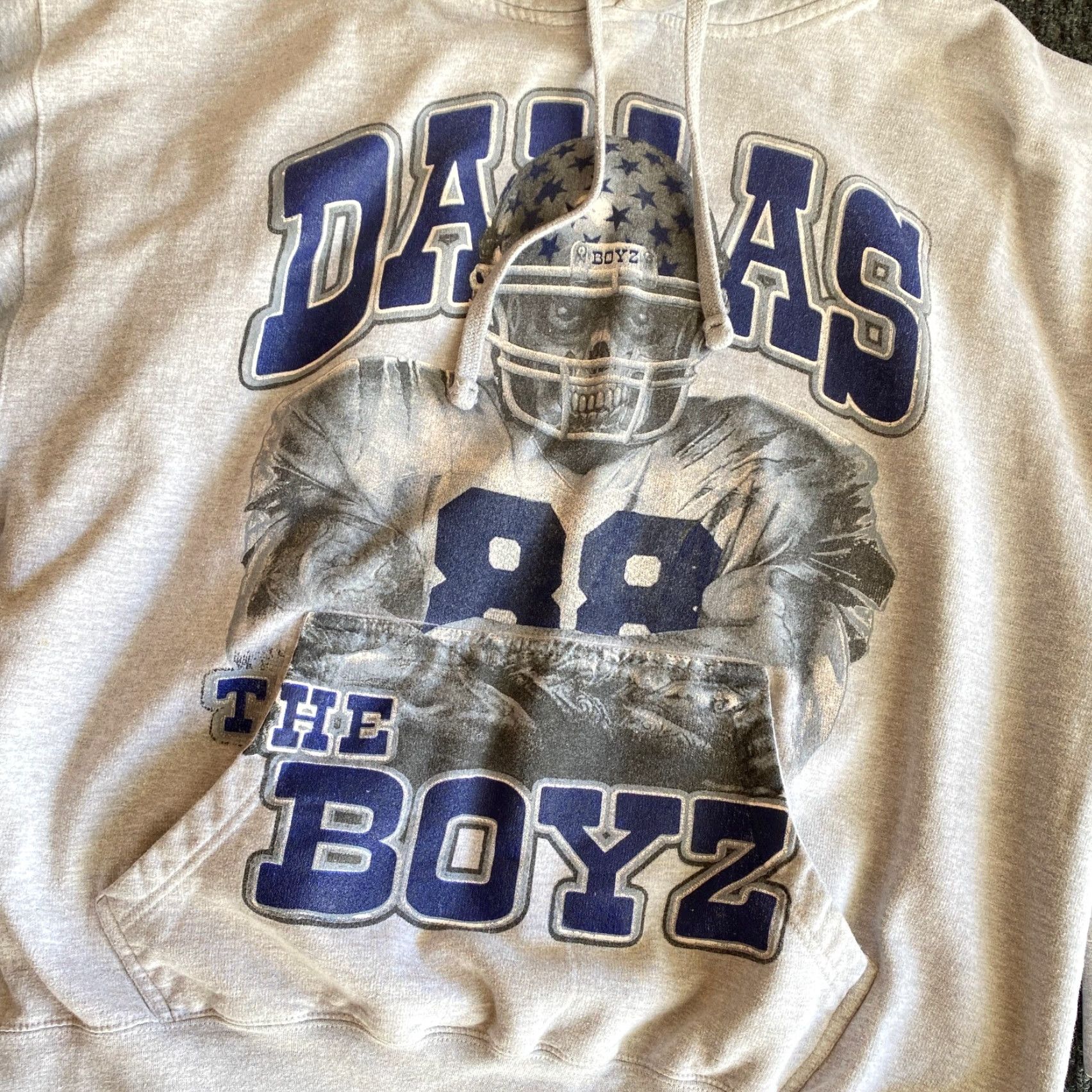 Vintage VINTAGE Dallas Cowboys The Boyz Hoodie 90s y2k Skull Tattoo 3XL (Fits like XL) Size US XL / EU 56 / 4 - 2 Thumbnail