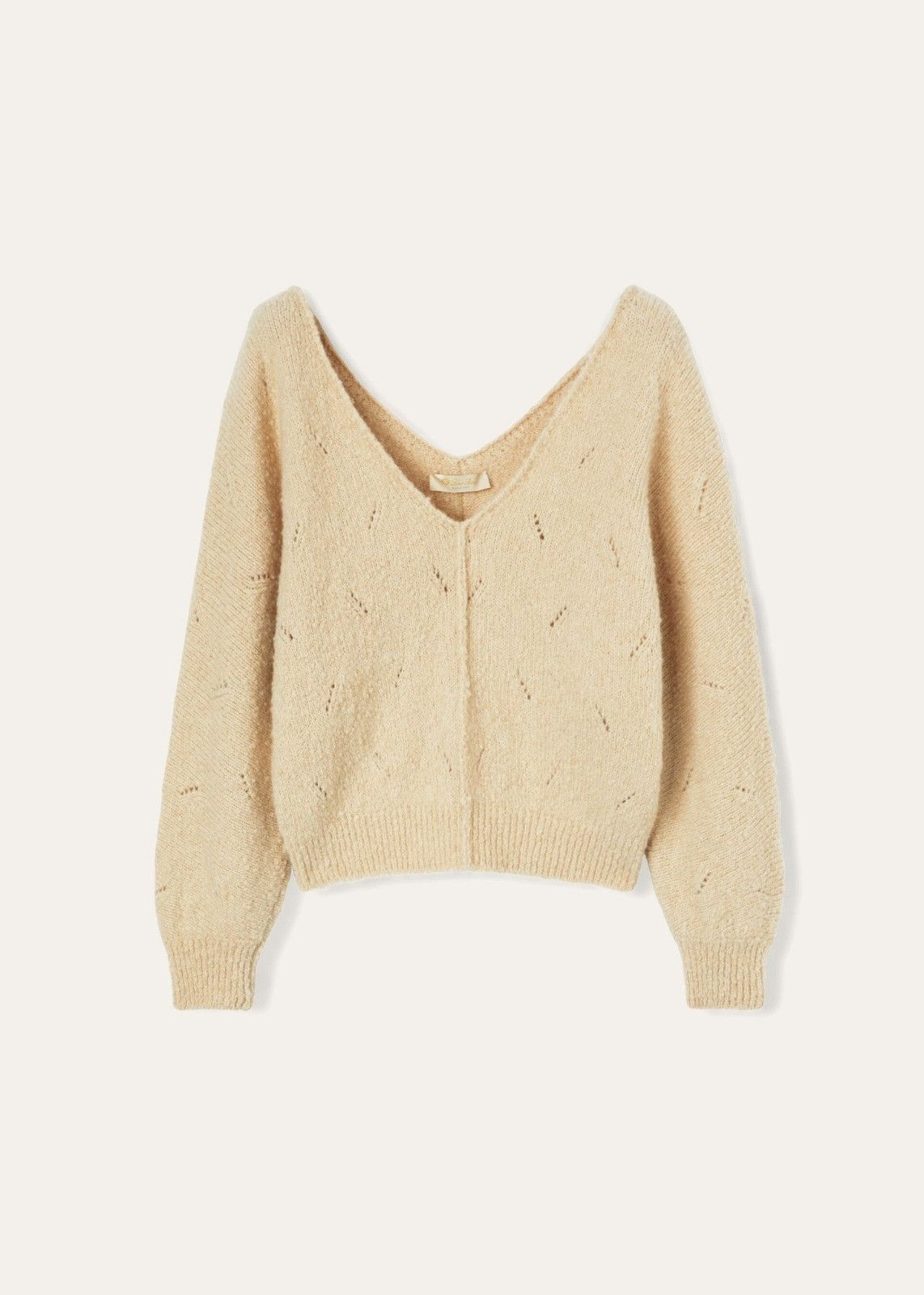 Loro Piana o1srvl11e1125 FAN1844 Cocooning V-Neck Cardigan in Beige Size L / US 10 / IT 46 - 1 Thumbnail