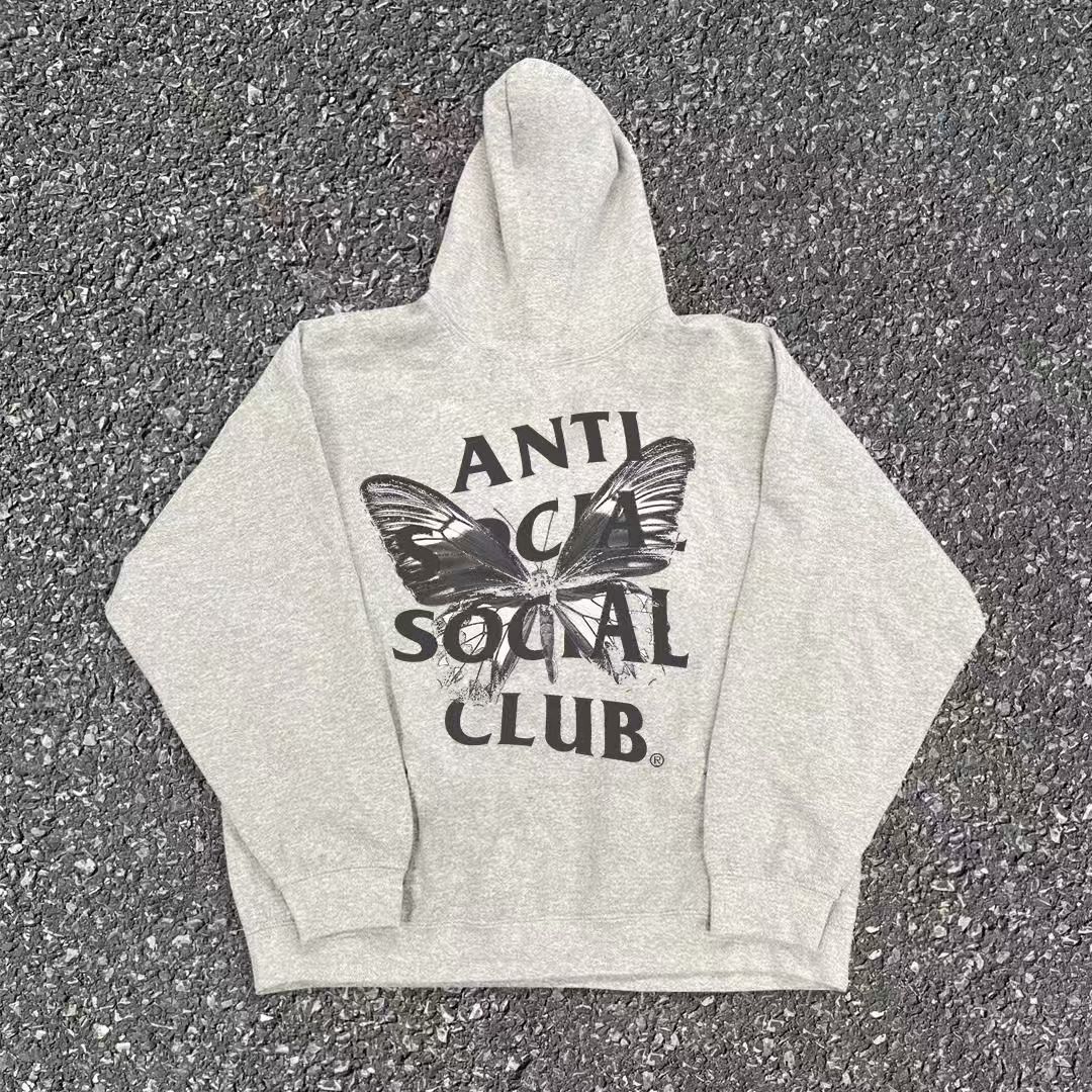 Japanese Brand × Vintage Grey washed vintage butterfly print hoodeie Size US L / EU 52-54 / 3 - 1 Thumbnail