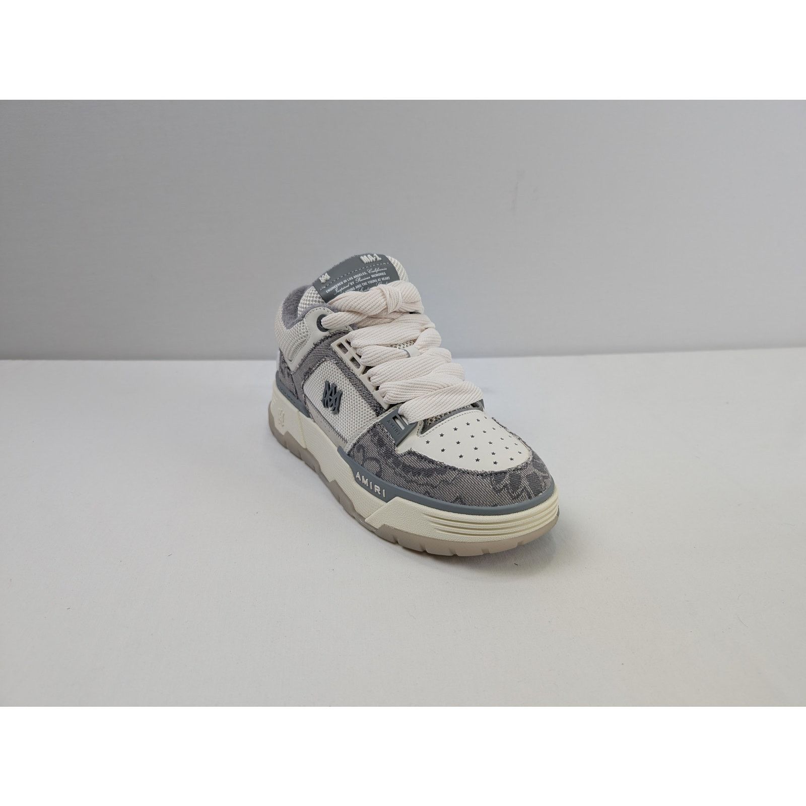 Amiri o1rshd1 Bandana Denim MA-1 Sneakers in Grey Size US 11 / EU 44 - 2 Thumbnail