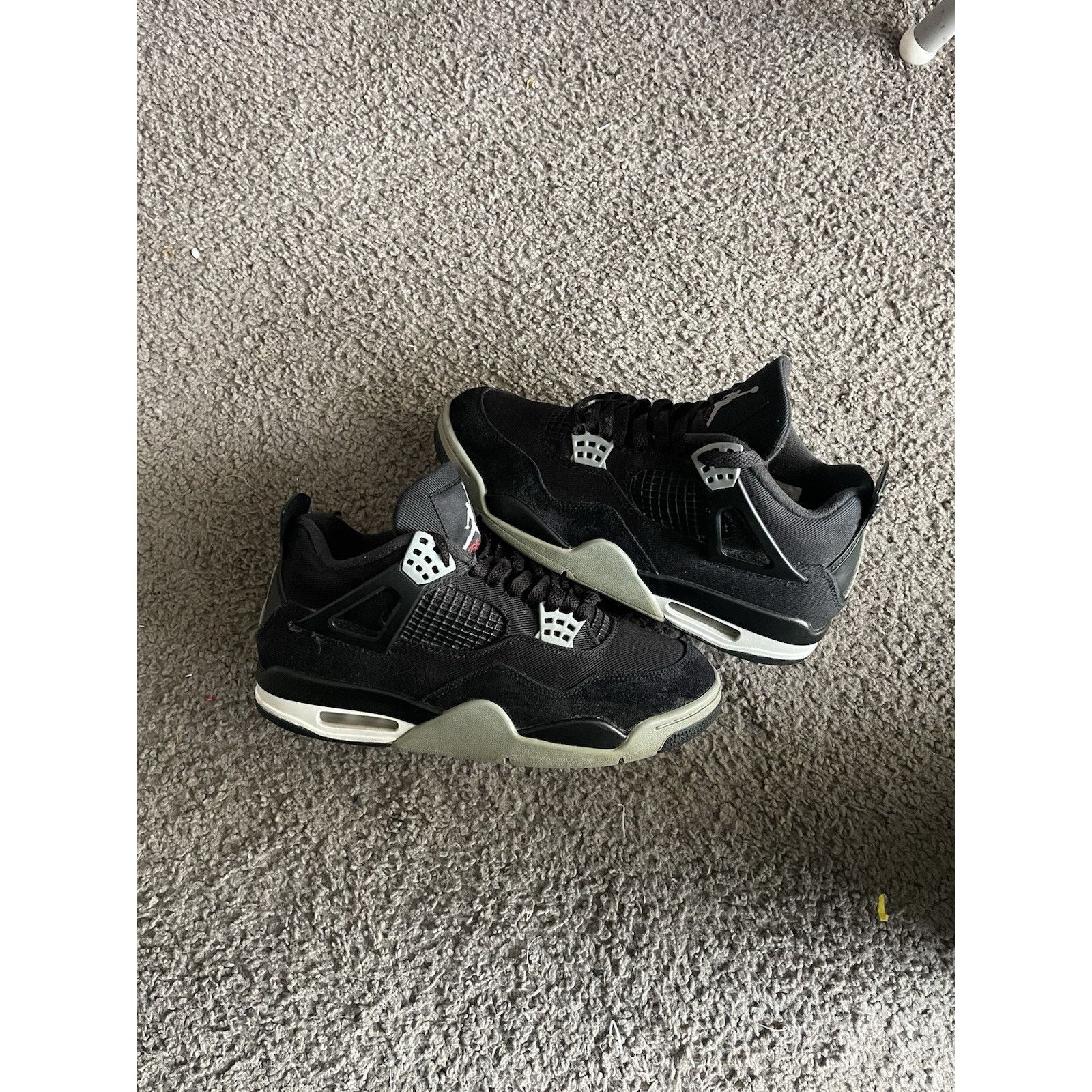 Nike Size 8 - Nike Air Jordan 4 Retro SE Black Canvas Men's Shoes Size US 8 / EU 41 - 2 Thumbnail