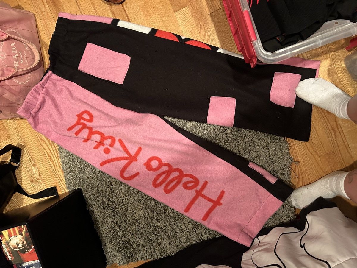 Homemade Hello kitty custom fleece joggers Size 38" / US 16 / IT 52 - 3 Thumbnail