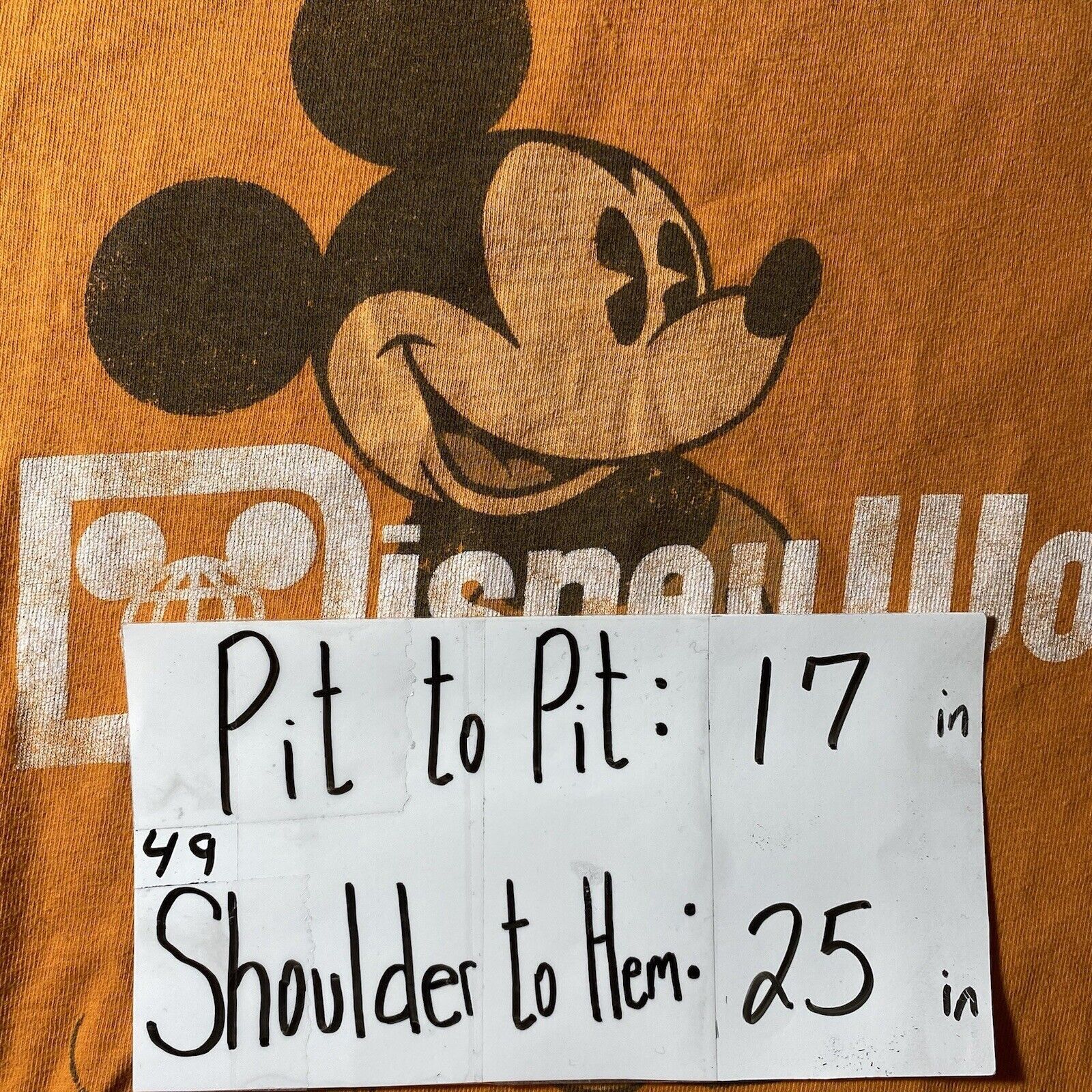 Disney Walt Disney World Short Sleeve Mickey Mouse Graphic T Shirt Size US S / EU 44-46 / 1 - 9 Thumbnail