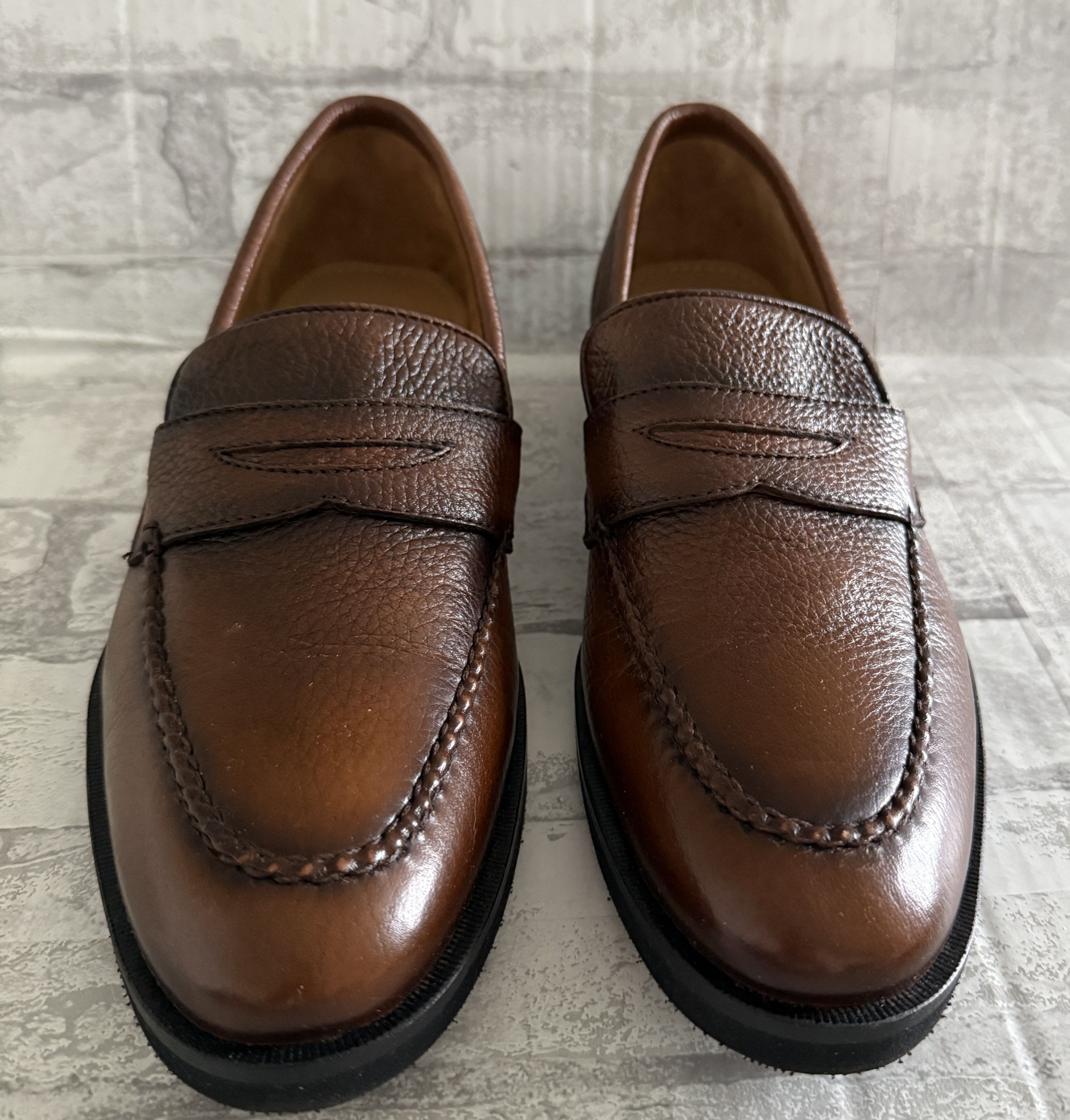 Alan Paine Alan Payne Cole Deerskin Stitched Comfort Men Penny Loafer 9 Size US 9 / EU 42 - 1 Thumbnail