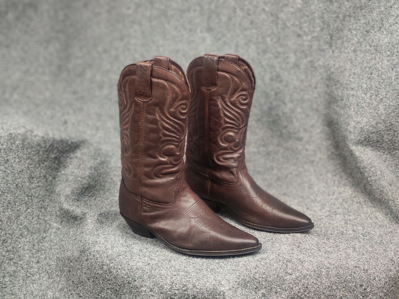 Sancho Boots Vintage 90's Joe Sanchez Leather Logo Western Cowboy Boots Size US 8 / EU 41 - 2 Thumbnail
