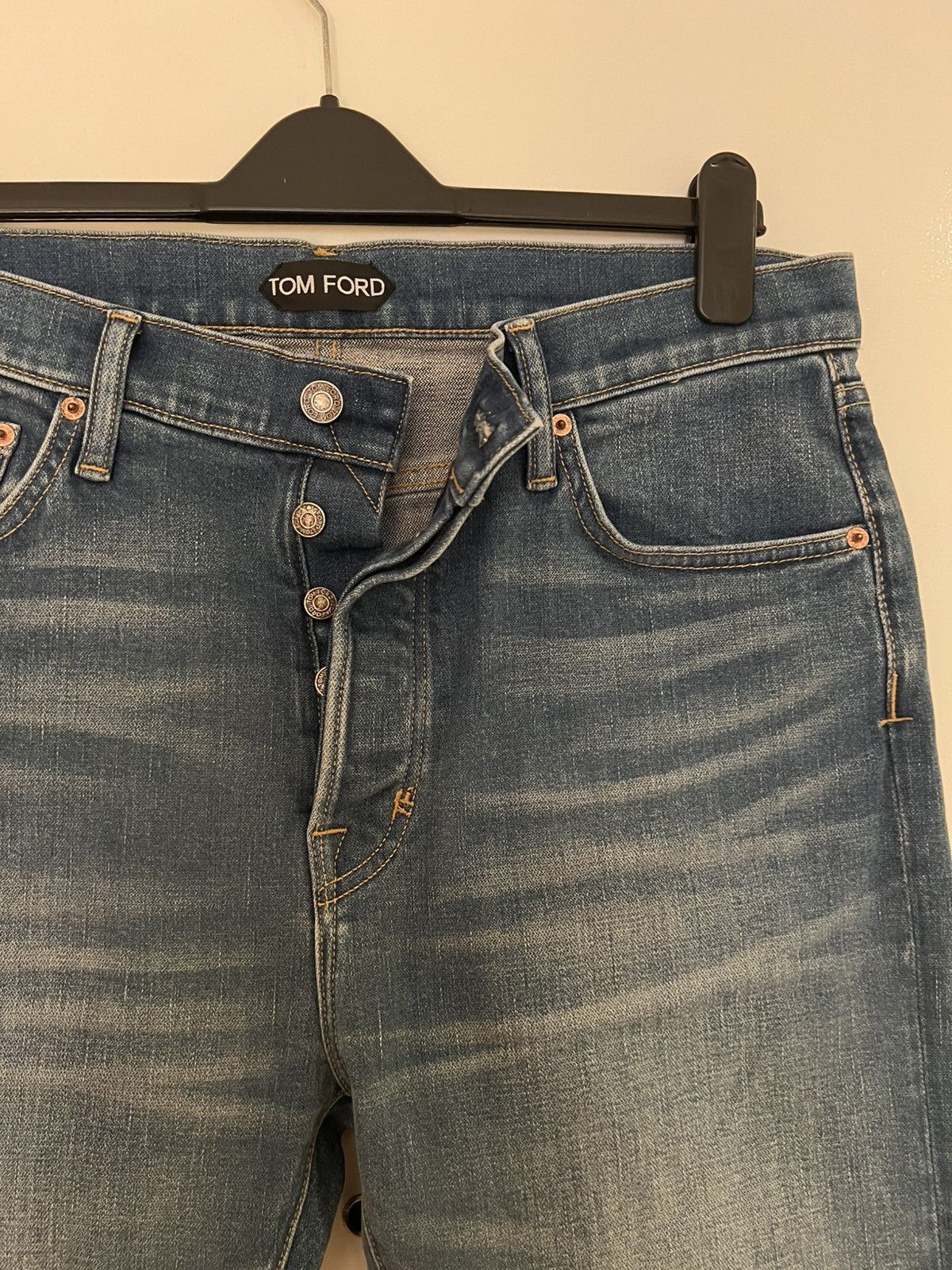 Tom Ford Tom Ford Standard Fit Whashed Blue Jean 34 98% Cotton Size US 34 / EU 50 - 3 Thumbnail