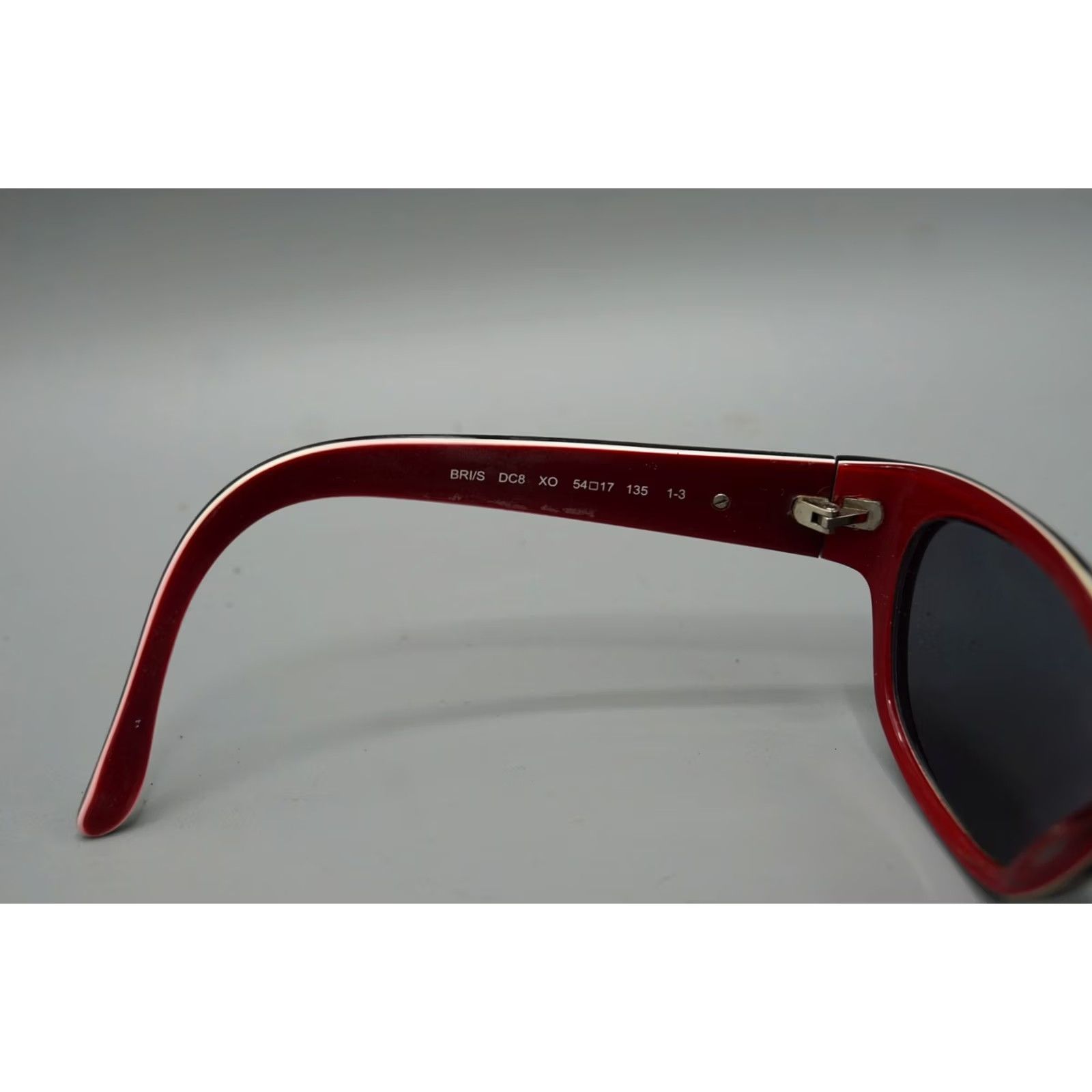 Vintage VINTAGE Kate Spade New York BRI/S Cat Eye Sunglasses 54-17-135 Frames Only Womens Medium Black Red White Retro Designer 2000s Accessories Size ONE SIZE - 8 Thumbnail
