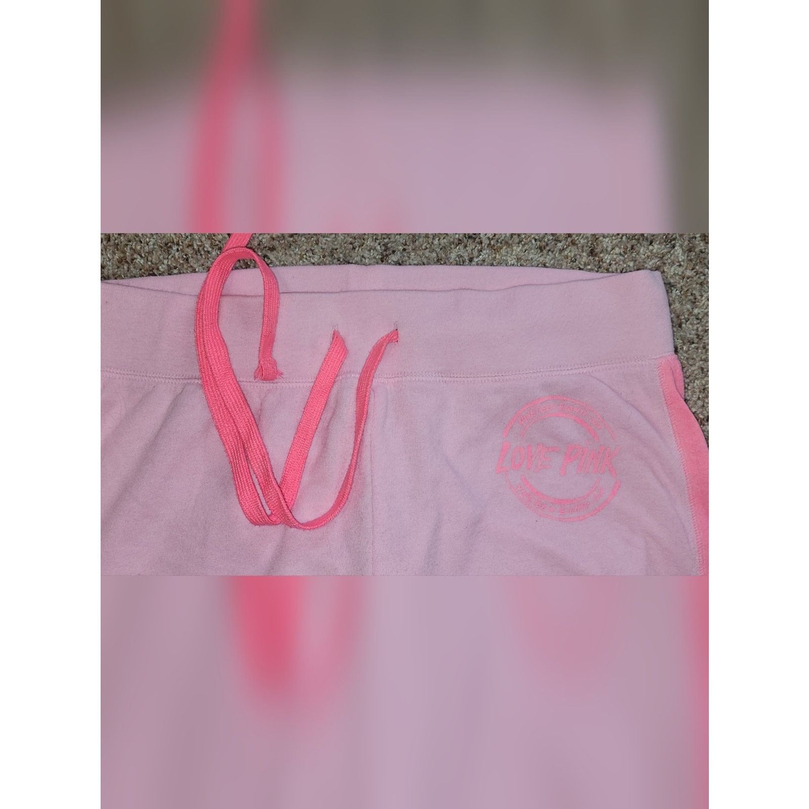 Victoria's Secret Victoria Secret Pink Drawstring Jogger Pants Small Size 38" / US 16 / IT 52 - 6 Thumbnail