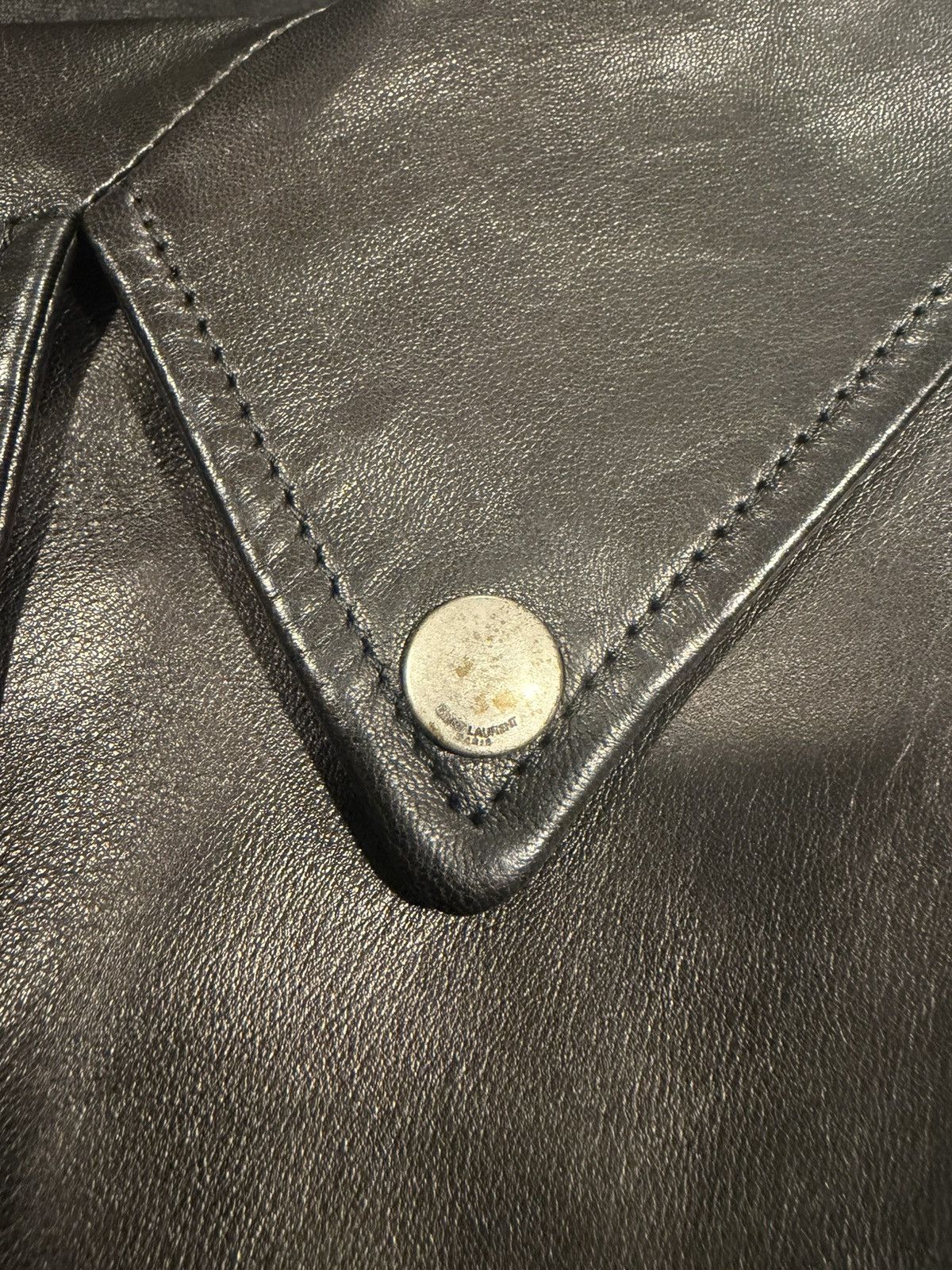 Saint Laurent Paris Saint Laurent Hedi Slimane leather jacket. 56/XL. Size US XL / EU 56 / 4 - 14 Thumbnail