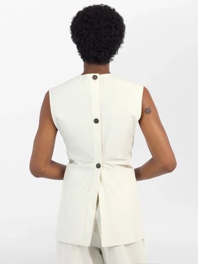 Studio Nicholson o1mle0525 Garda Tank Tops in White Size S / US 4 / IT 40 - 7 Thumbnail