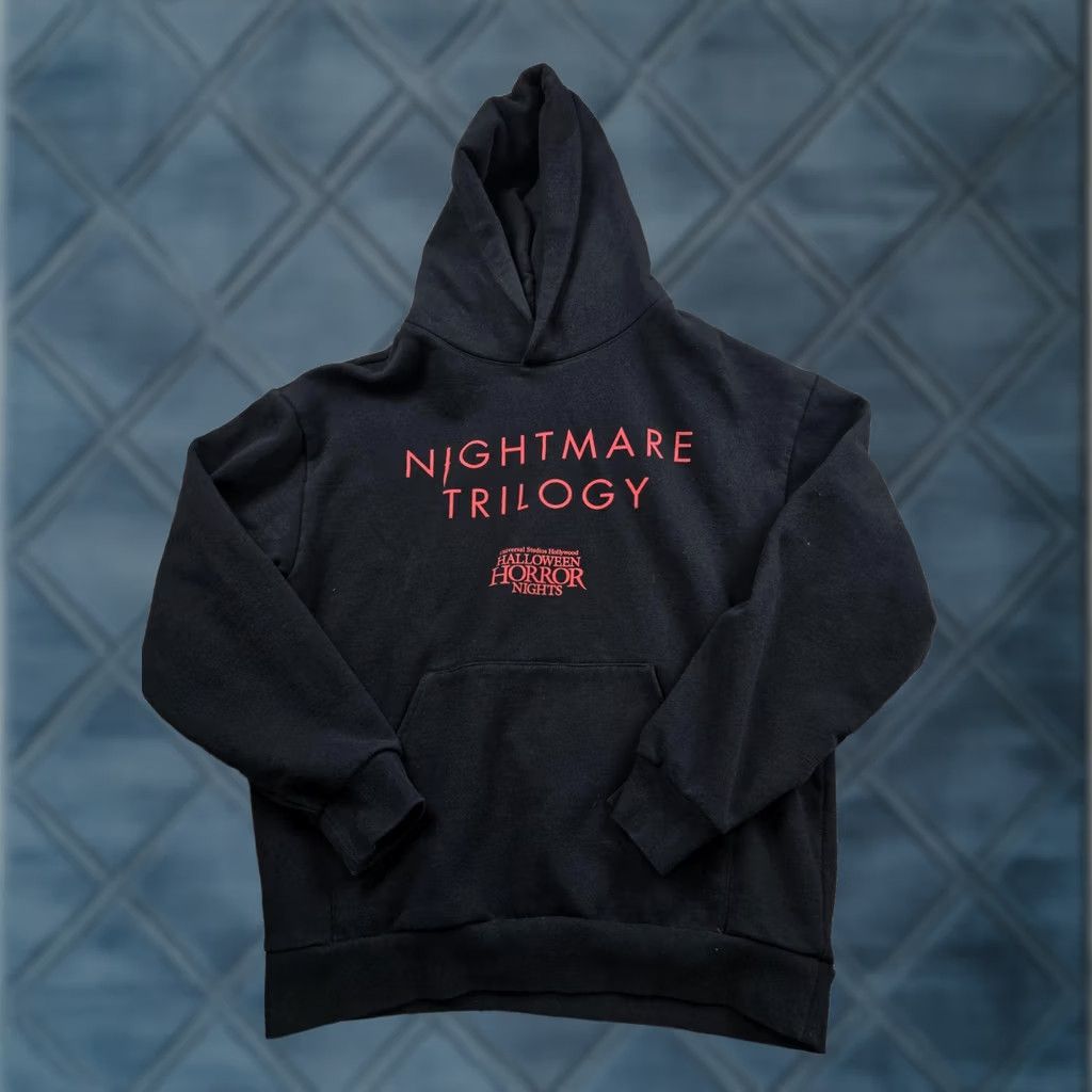 Vintage The Weeknd Nightmare Trilogy Hoodie Mens L Black Halloween Horror Nights Size US L / EU 52-54 / 3 - 1 Thumbnail