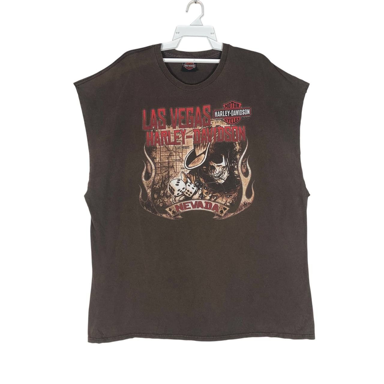 Harley Davidson Vintage Harley Davidson Las Vegas Nevada Sleeveless Size US XL / EU 56 / 4 - 1 Thumbnail