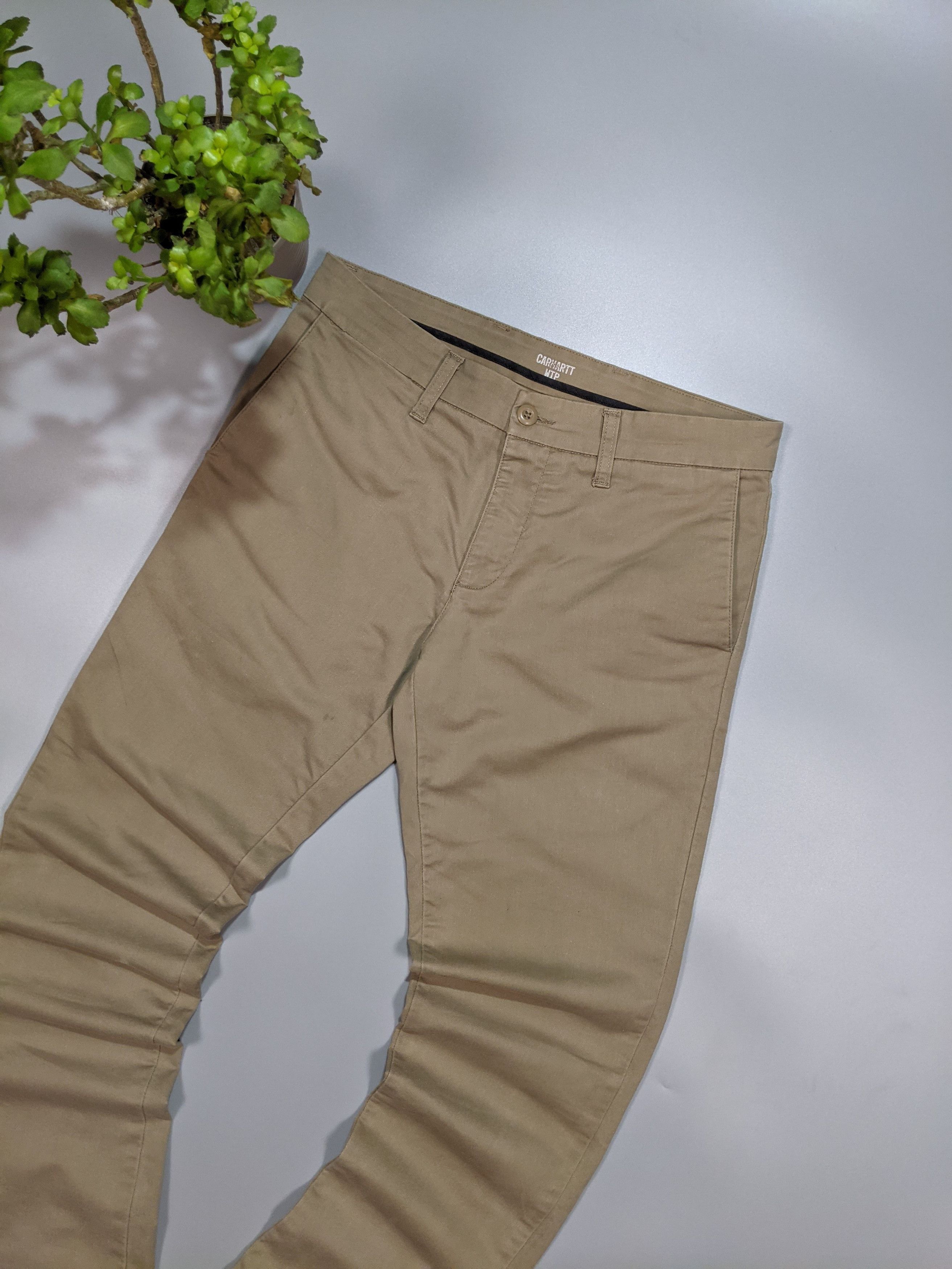 Carhartt Wip × Vintage Carhartt WIP Vintage Men's Tapered Bottom Beige Sid Pants Size US 32 / EU 48 - 8 Thumbnail