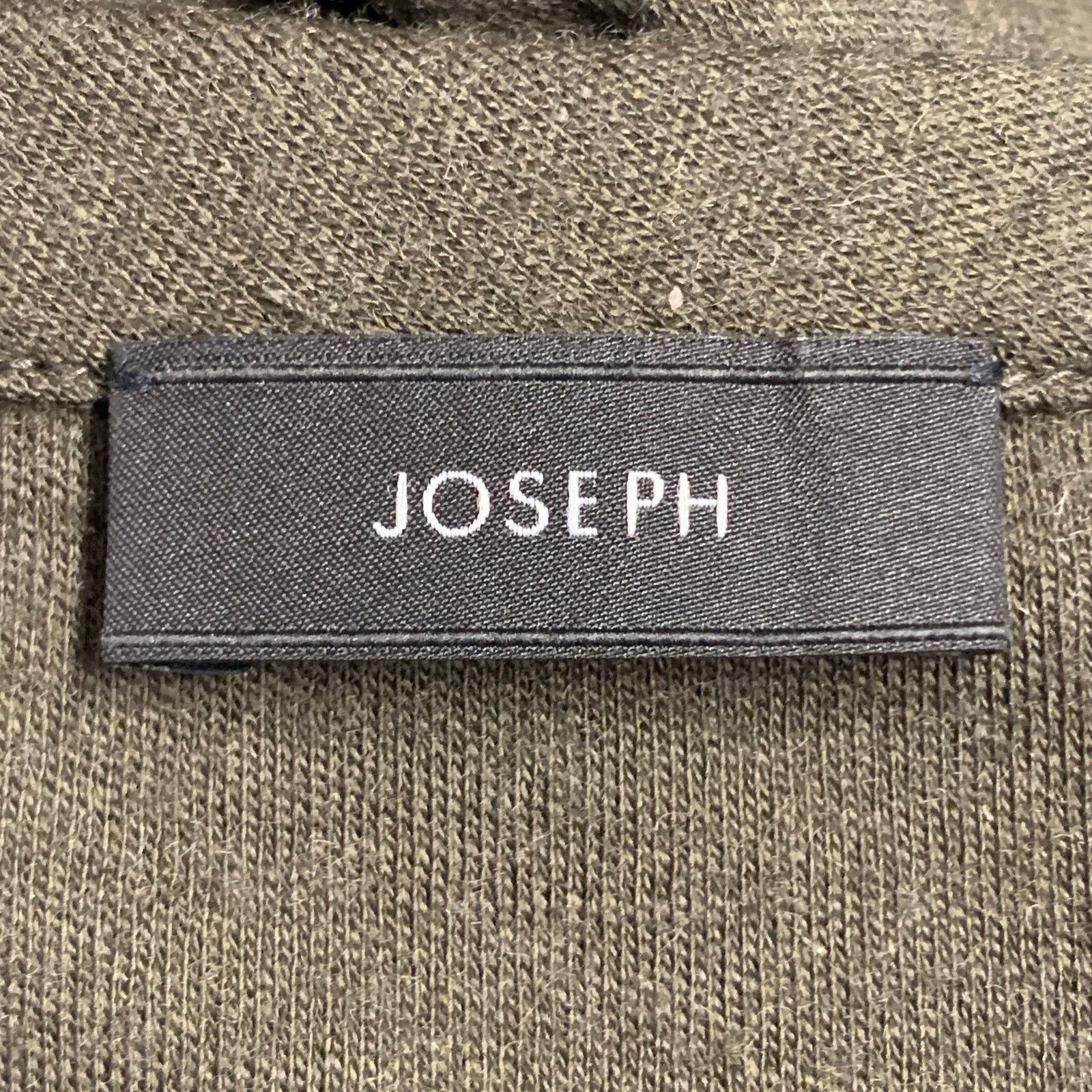 Joseph JOSEPH Olive Green Wool Gathered Side Zipper Midi Dress Size S / US 4 / IT 40 - 5 Thumbnail