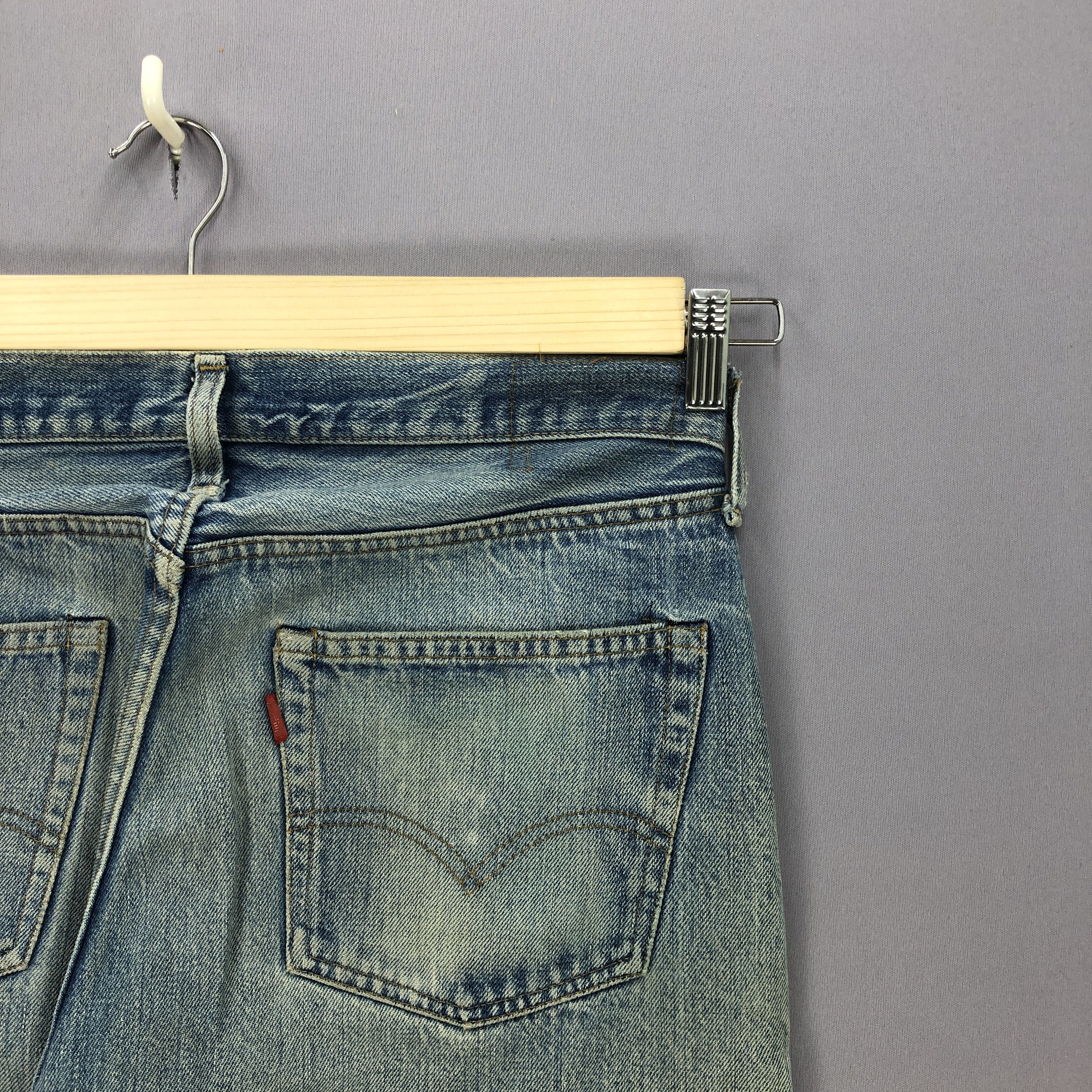 Levi's Vintage Levis 501 Selvedge Button #6 Distressed Jeans Denim Size US 34 / EU 50 - 6 Thumbnail
