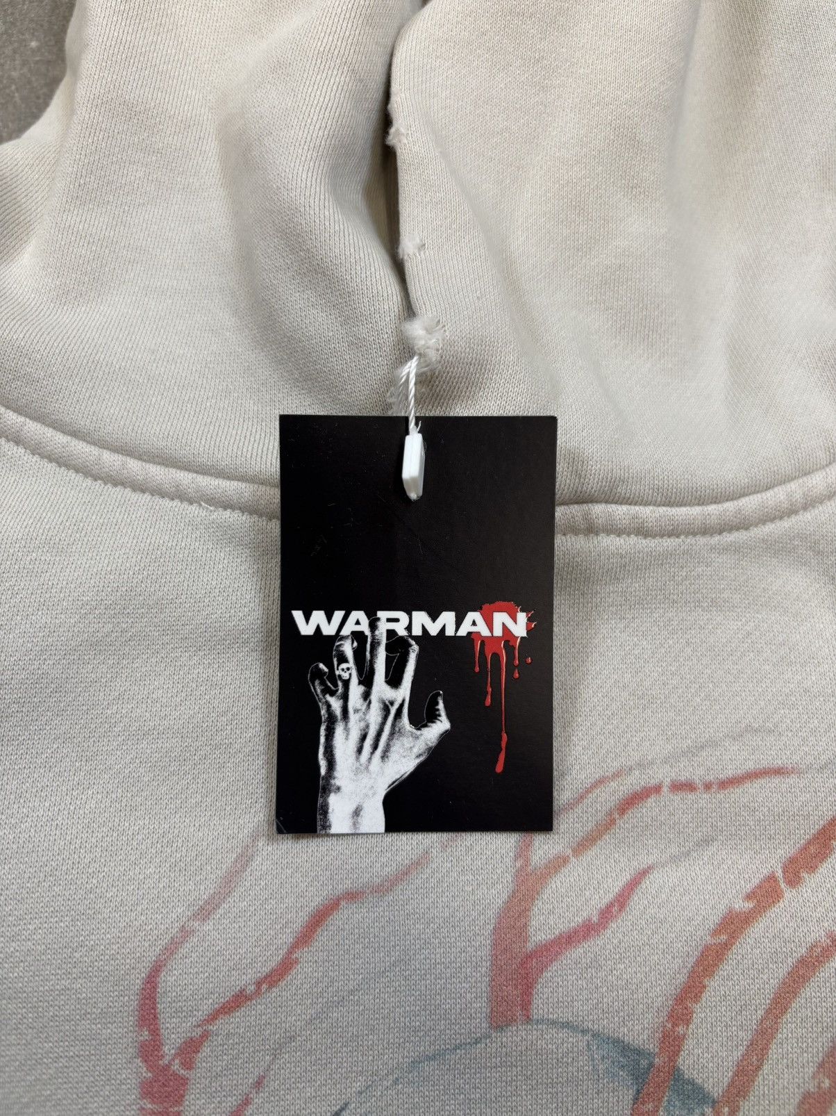 Other Warman Skeleton in Pain Graphic Hoodie, White Size US XL / EU 56 / 4 - 10 Thumbnail