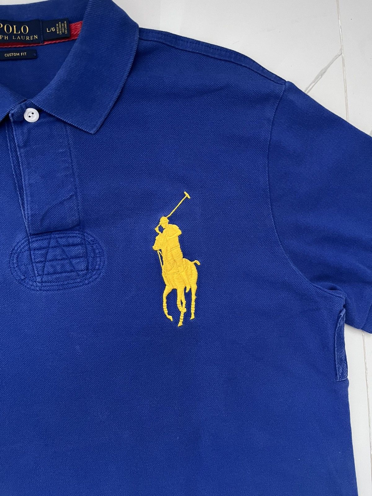 Polo Ralph Lauren 90’s POLO RALPH LAUREN RETRO BIG LOGO RARE POLO TEE Y2K Size US L / EU 52-54 / 3 - 2 Thumbnail