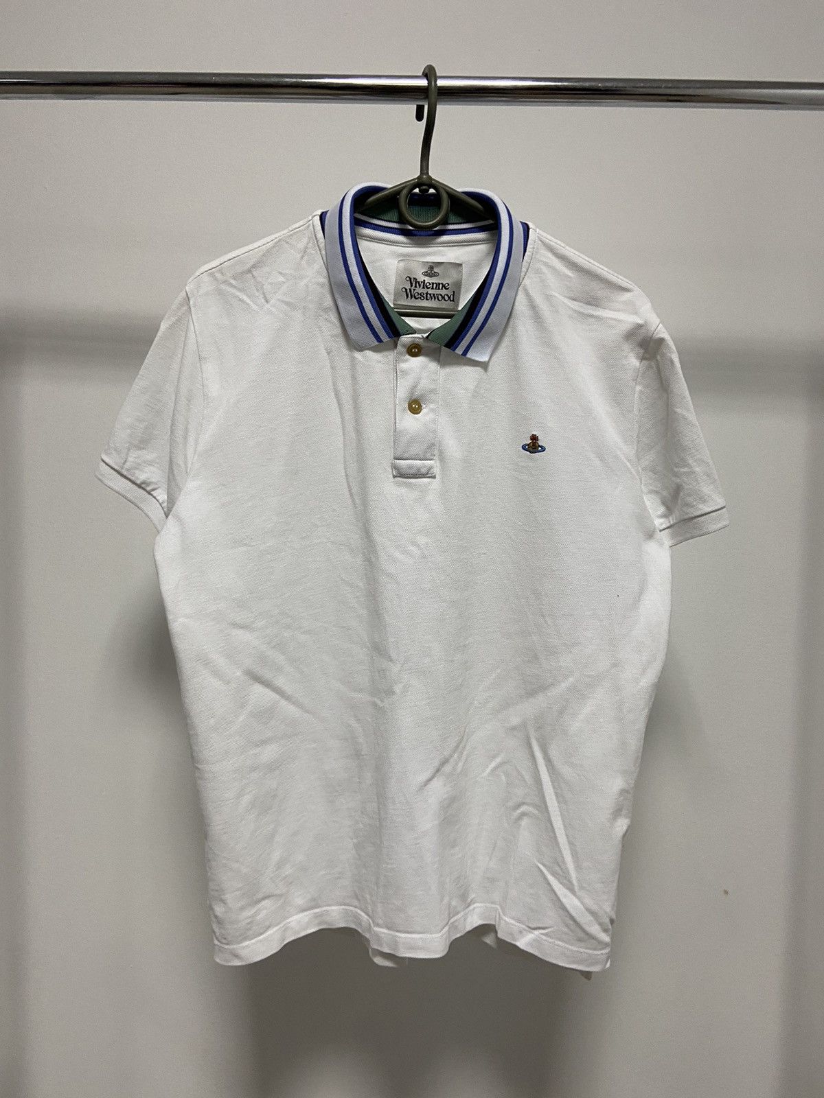 Vintage × Vivienne Westwood Vivienne Westwood Polo T Shirt Vintage Small Orb Logo Luxury Size US M / EU 48-50 / 2 - 1 Thumbnail