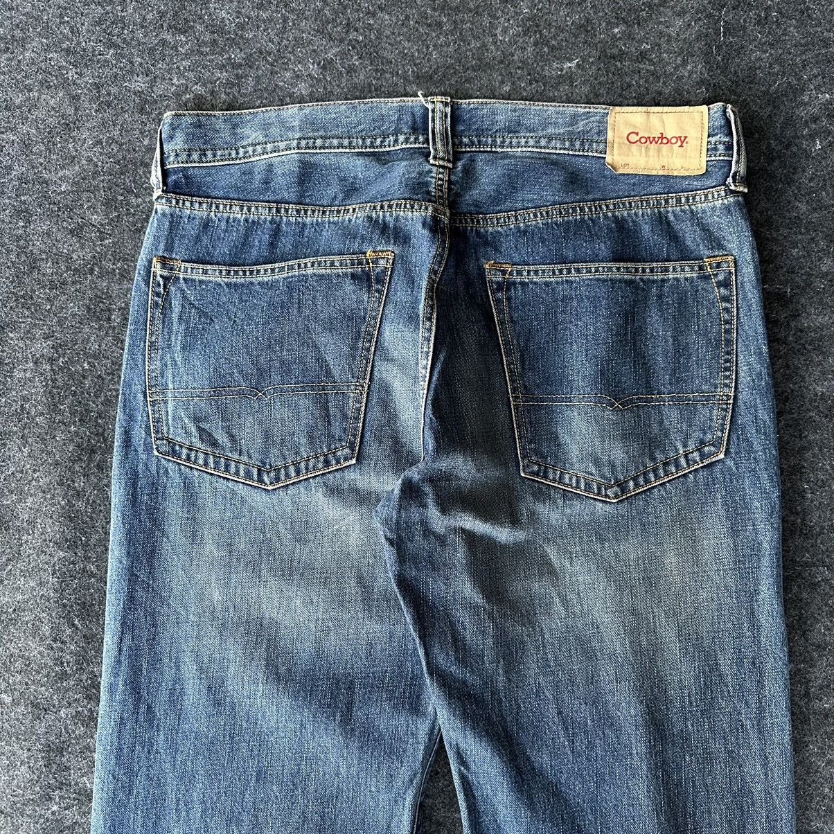 American Apparel 90s Rare Cowboy Regular Blue Washed Denim Size 36 D699 Size US 36 / EU 52 - 4 Thumbnail