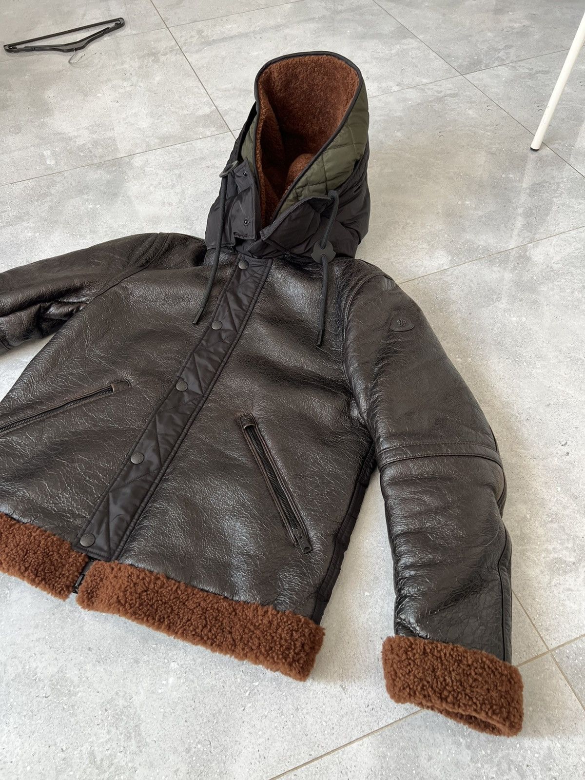 Moncler Real Leather and fur armand giubbotto Size US M / EU 48-50 / 2 - 1 Thumbnail
