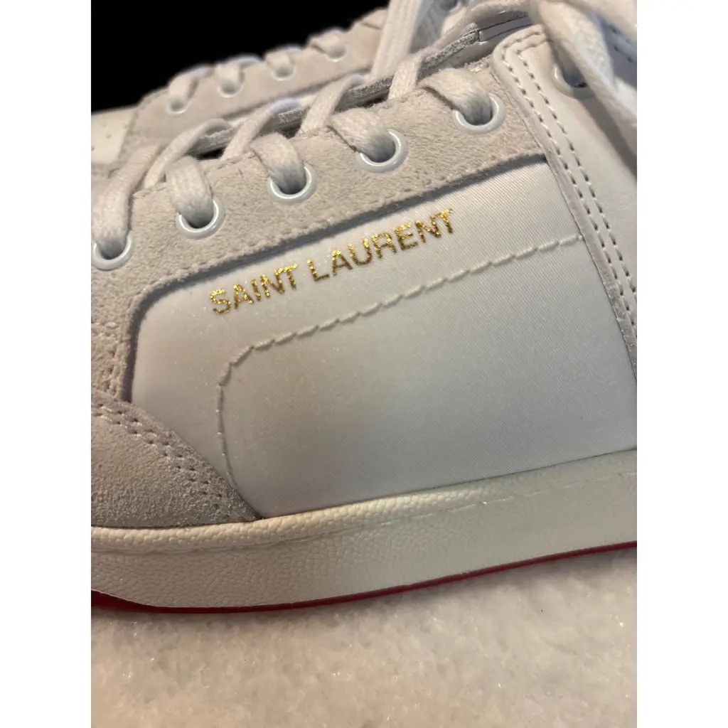 Saint Laurent Paris oc11z0126 807705 SL/61 Low-Top Sneakers in Smooth Leather Size US 6 / EU 39 - 2 Thumbnail