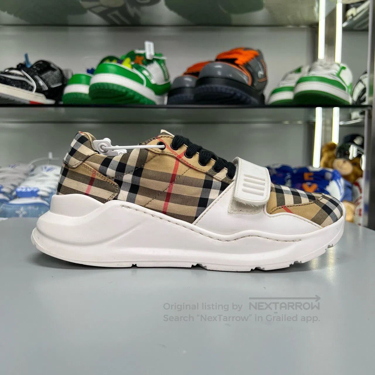 Burberry Burberry Grid-patterned dad shoes Size US 6.5 / IT 36.5 - 1 Thumbnail