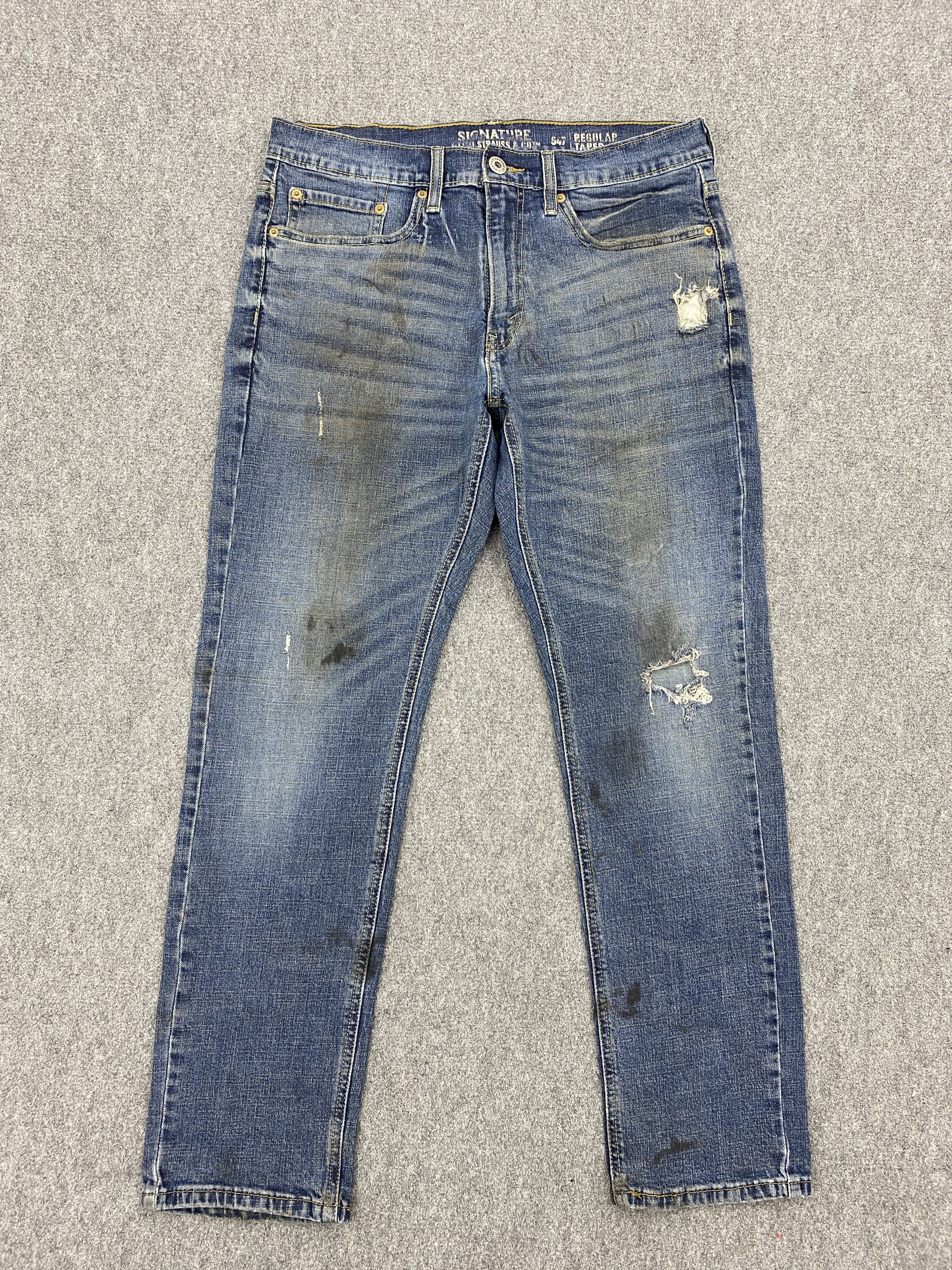 image of Levis x Vintage Dirty Levi's Signature Jeans in Blue Denim, Men's (Size 33)