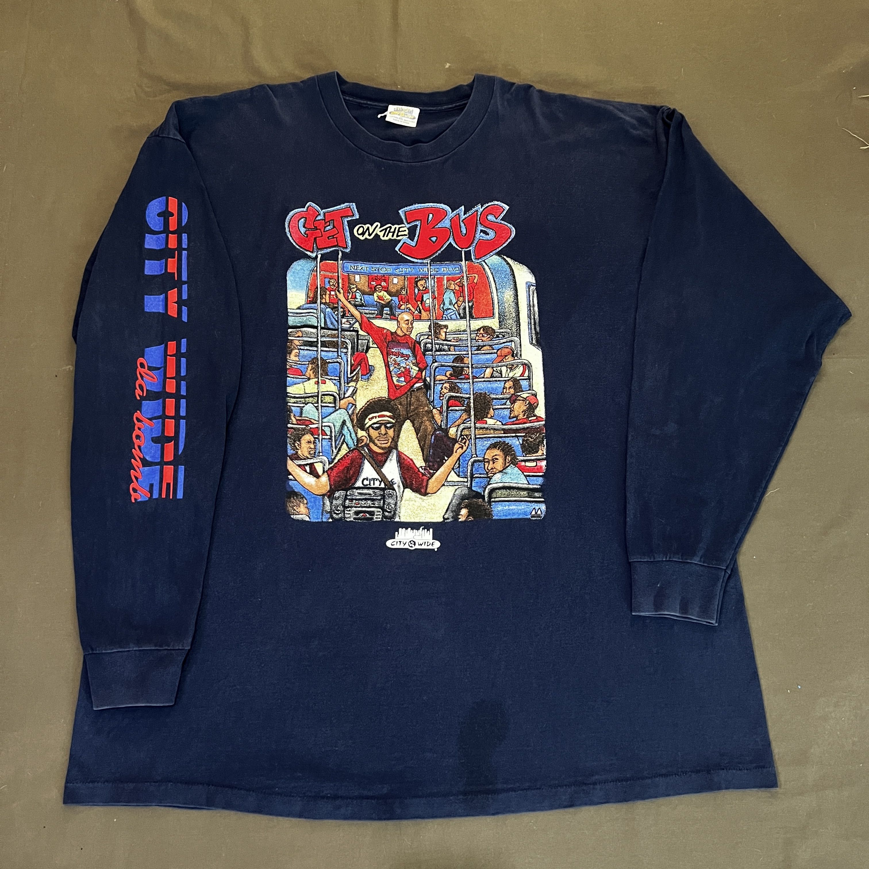 Rap Tees Vintage 90s Get on the Bus movie Spike Lee Tee 2XL Size US XXL / EU 58 / 5 - 5 Thumbnail