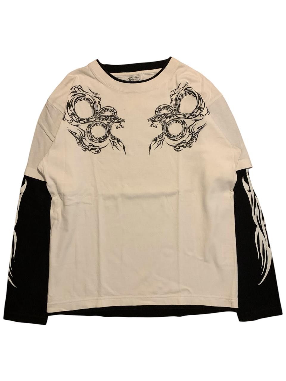 2000s Buccet Noise - japanese poem long sleeve double layer
