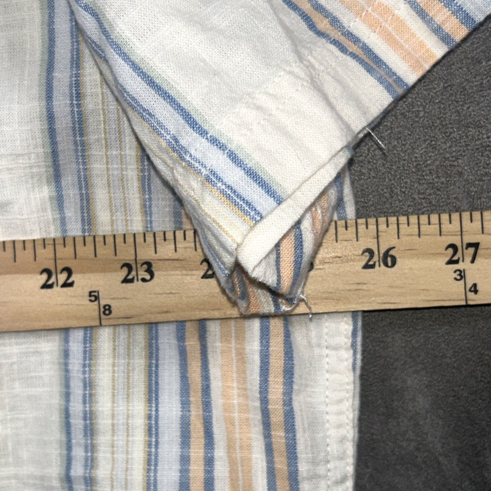 American Eagle Outfitters American Eagle Outfitters Button-Up Shirt Pocket Vertical Striped XXL Men Regular Size US XXL / EU 58 / 5 - 7 Thumbnail