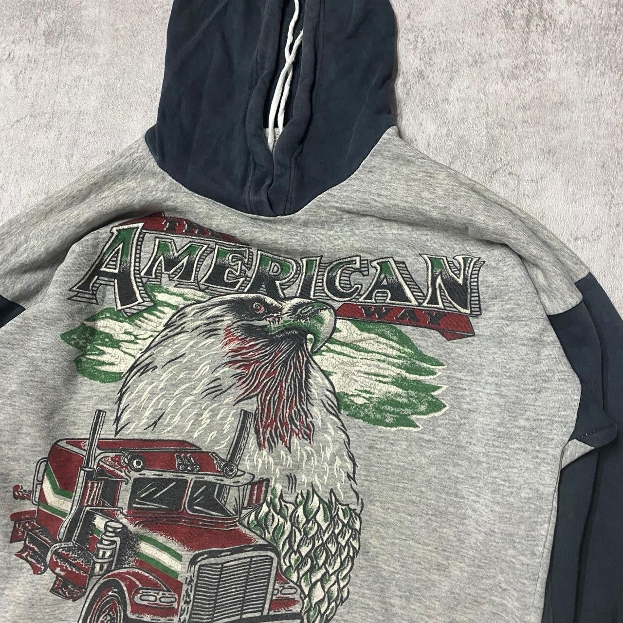 Other Grey and black vintage trucker hoodie Size US M / EU 48-50 / 2 - 2 Thumbnail