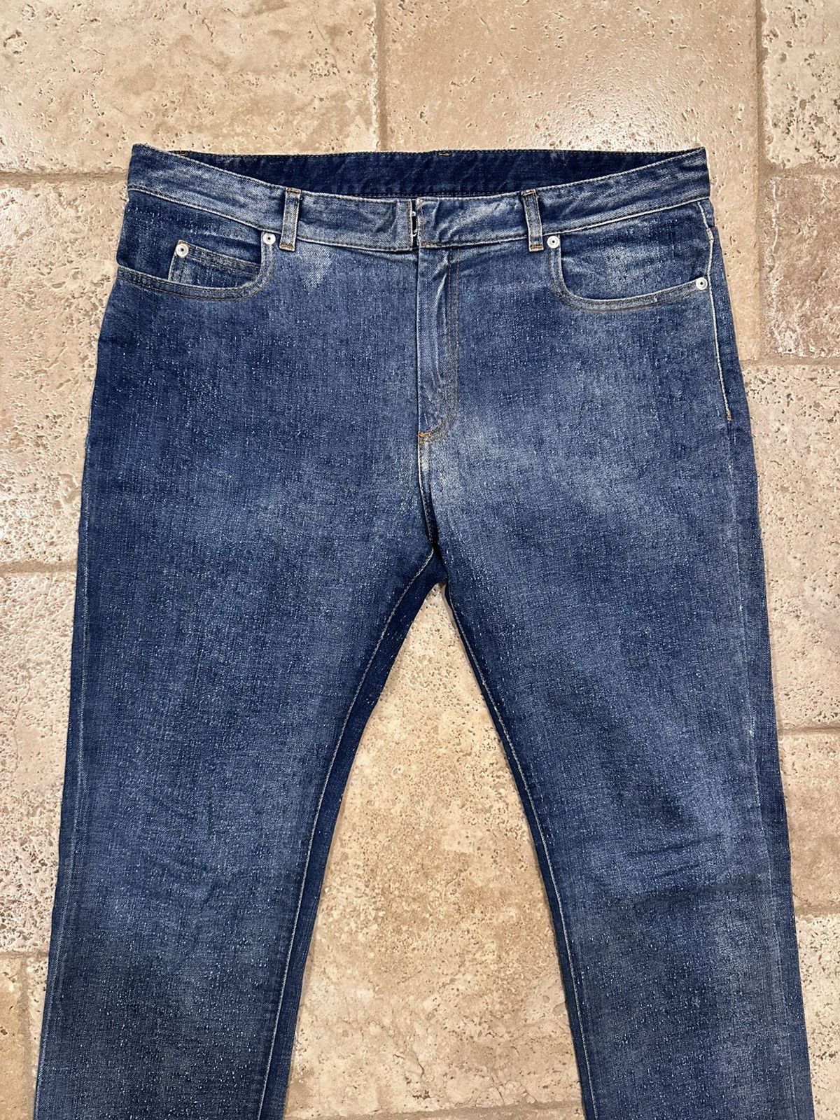 Maison Margiela Maison Margiela FW15 Pilled Distressed Blue Denim Jeans Size US 34 / EU 50 - 3 Thumbnail