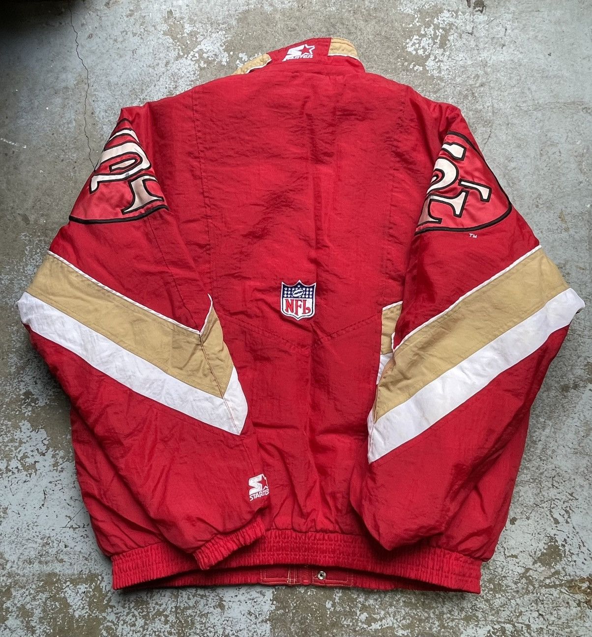 Starter Vintage San Francisco 49ers Stater Puffer Jacket Size US XL / EU 56 / 4 - 5 Thumbnail