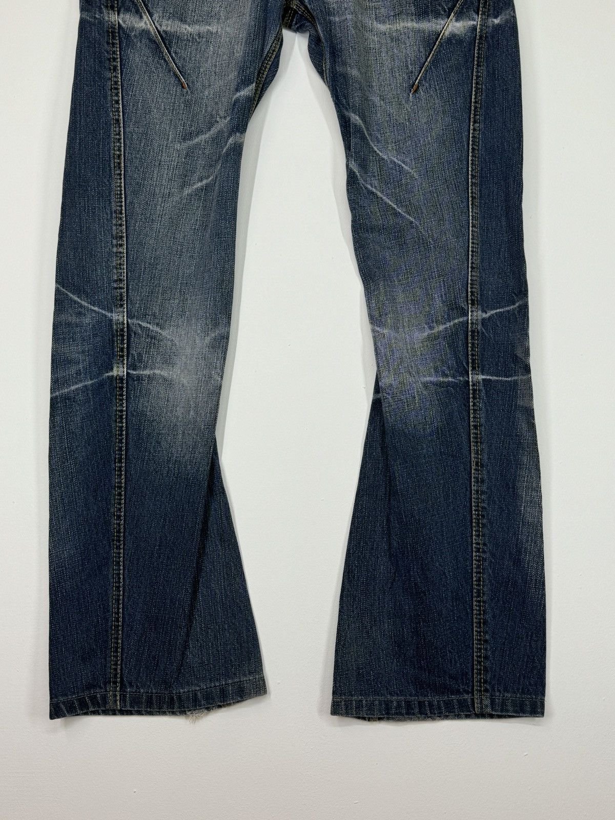 If Six Was Nine × Le Grande Bleu (L.G.B.) × Nicole Club FLARE NICOLE CLUB FOR MEN MUD WASH BOOT CUT DENIM Size US 30 / EU 46 - 7 Thumbnail