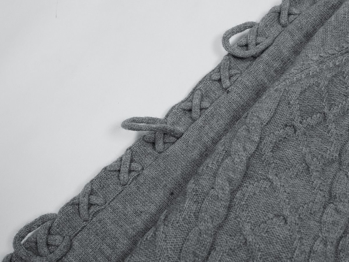 Japanese Brand × Vintage High Street Twisted Jacquard Weave Pullover Knitted Size US L / EU 52-54 / 3 - 4 Thumbnail