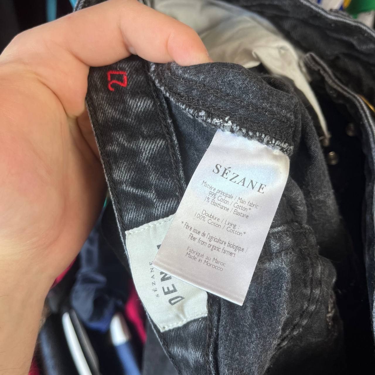 Sezane Sezane Denim Black Faded Pants Jeans Size 27 Size 27" / US 4 / IT 40 - 13 Thumbnail