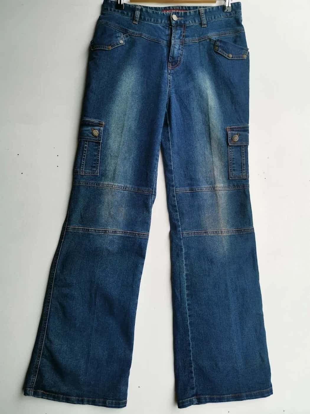 Japanese Brand She Bang Denim Cargo Multipocket Pants Size US 30 / EU 46 - 1 Thumbnail