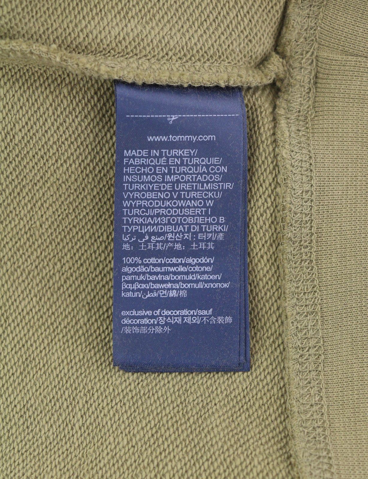 Tommy Hilfiger SQUARE LOGO L Brown Kangaroo Pocket Hooded 85112 Size US L / EU 52-54 / 3 - 7 Thumbnail