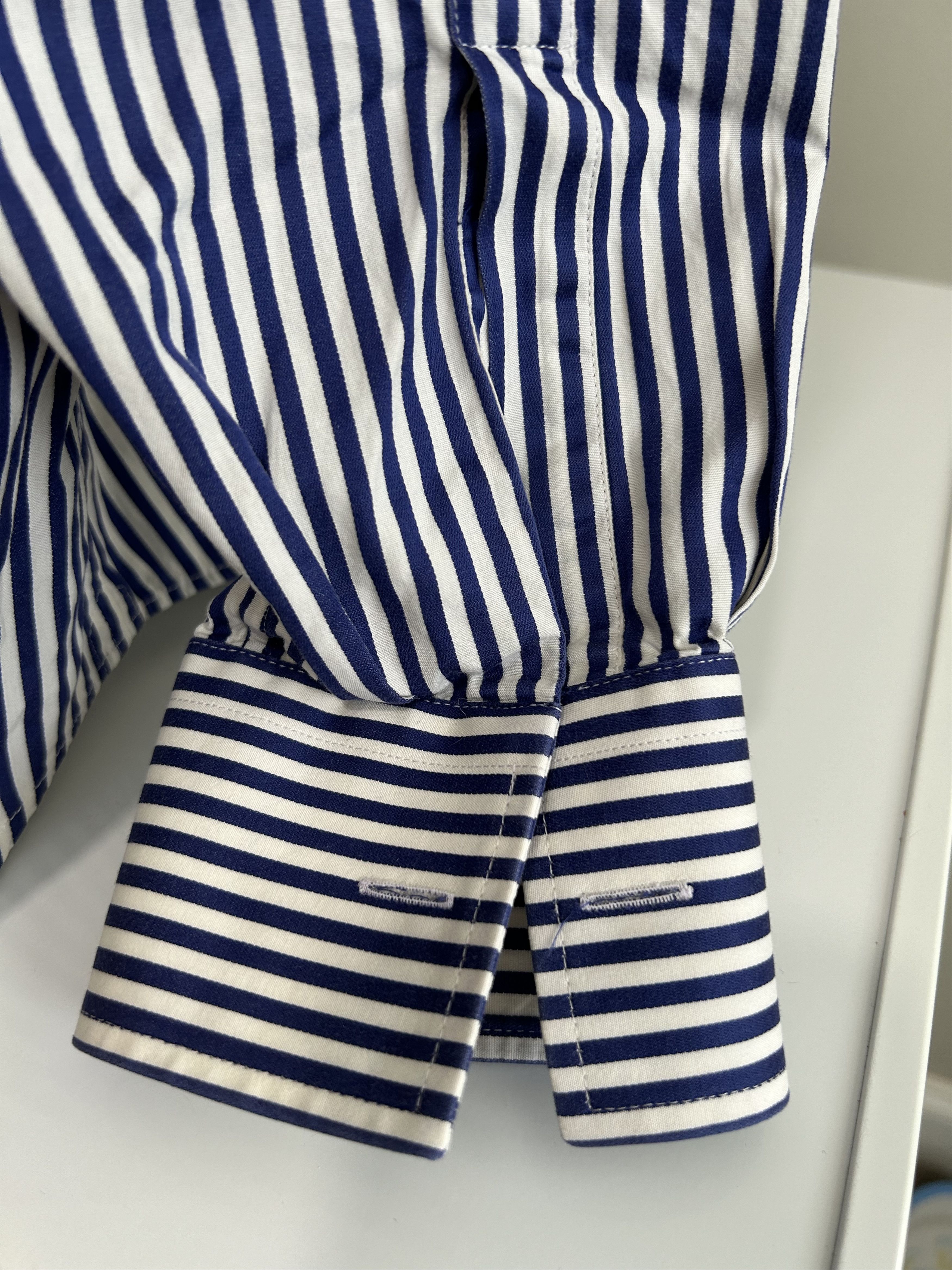 Prada Prada Blue/White Striped Size US L / EU 52-54 / 3 - 3 Thumbnail