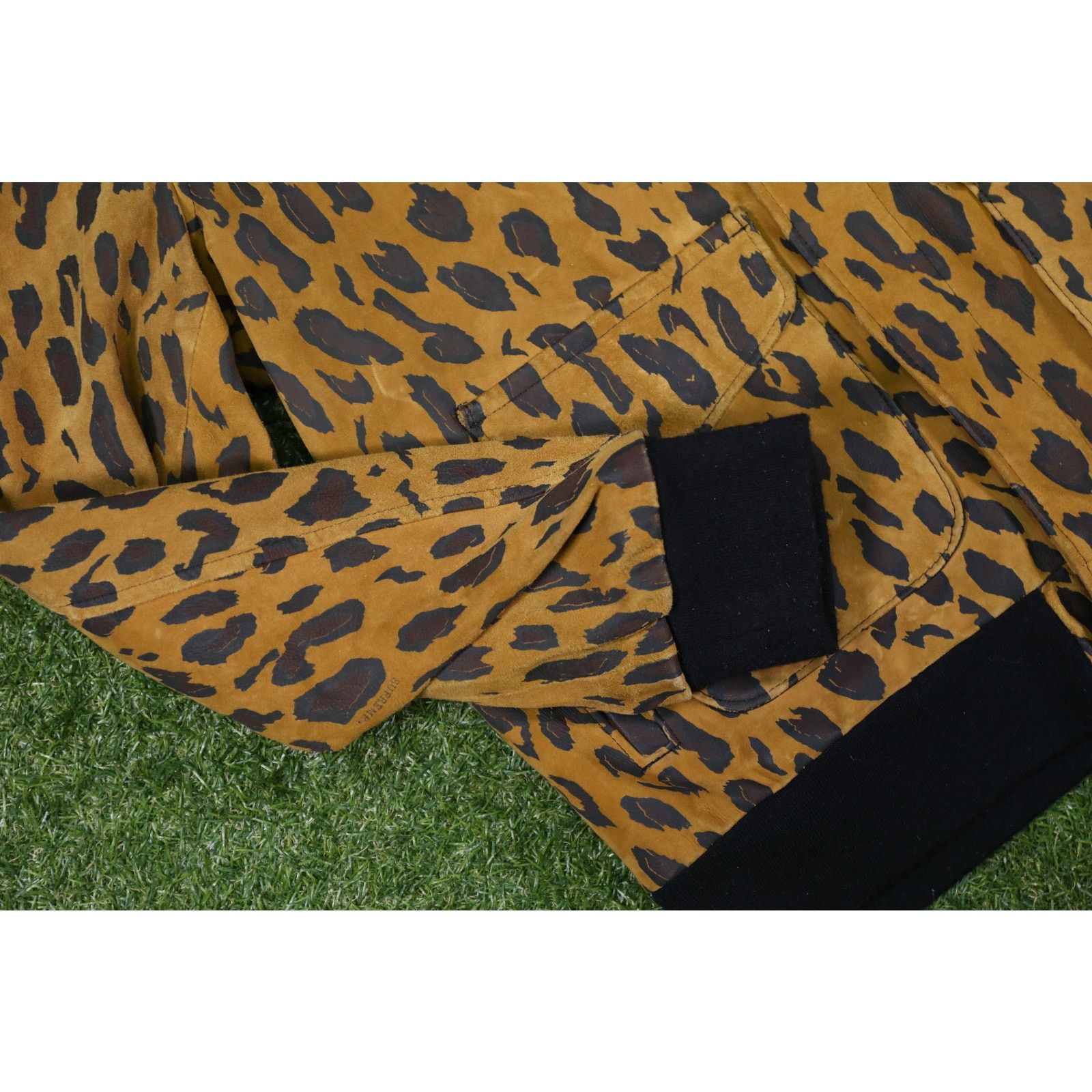 SS18 Supreme x Schott Suede A-2 Jacket Cheetah Size XL