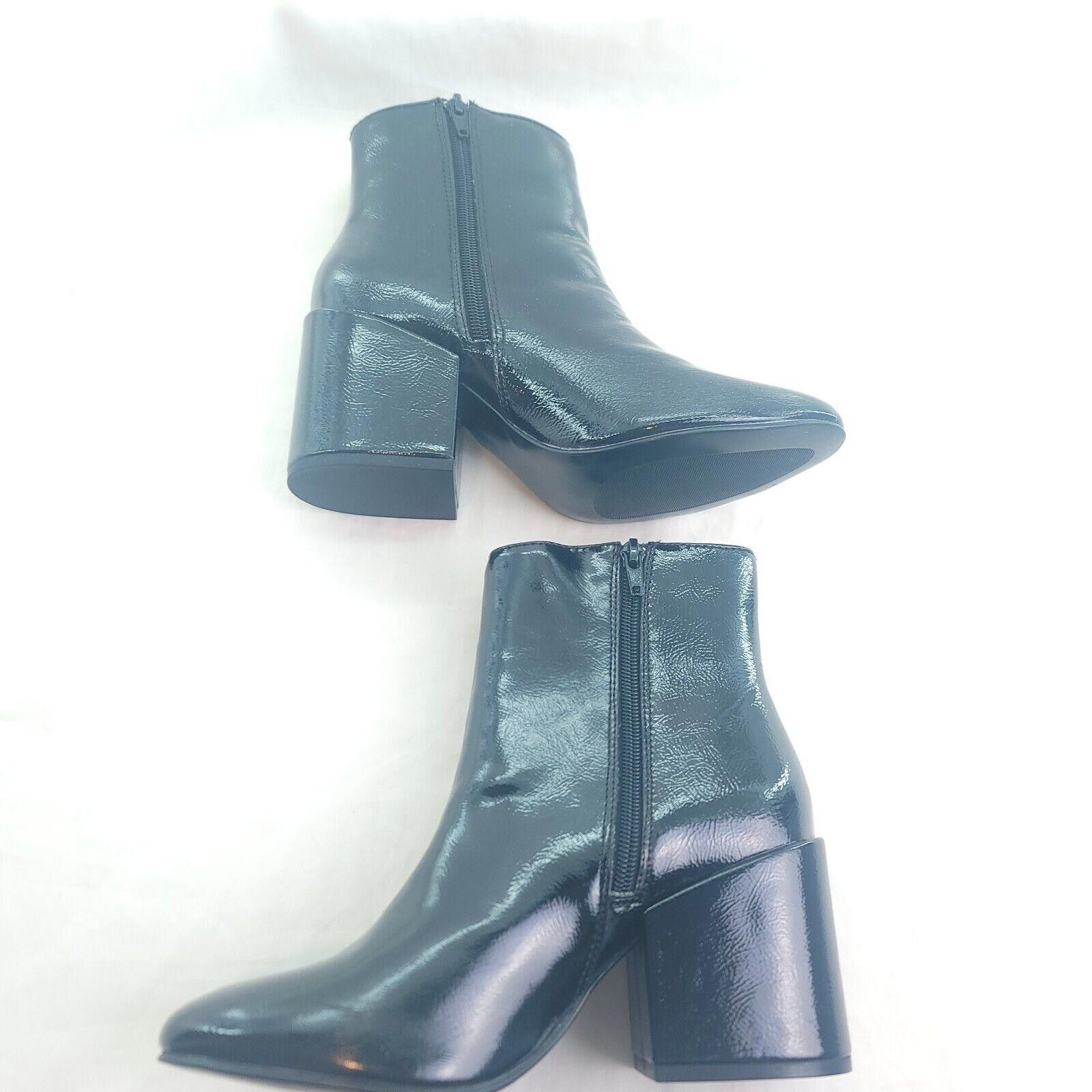 Designer Madden Girl Black Arrcade Glossy Ankle Heeled Size 7 Boots Size US 7 / IT 37 - 5 Thumbnail