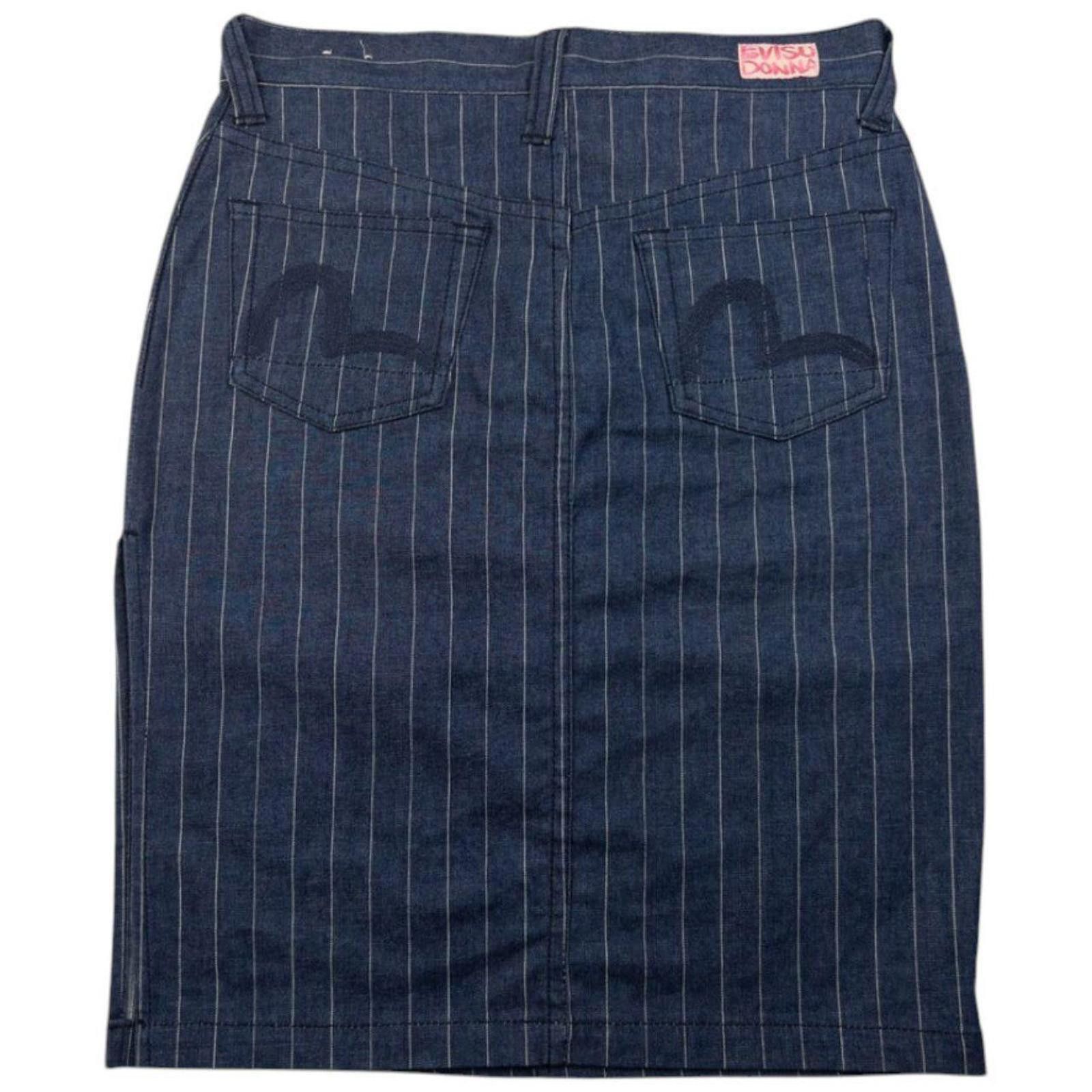 Evisu Vintage Evisu Donna Double Gull Embroidered Skirt Size W29 Size 28" / US 6 / IT 42 - 1 Thumbnail