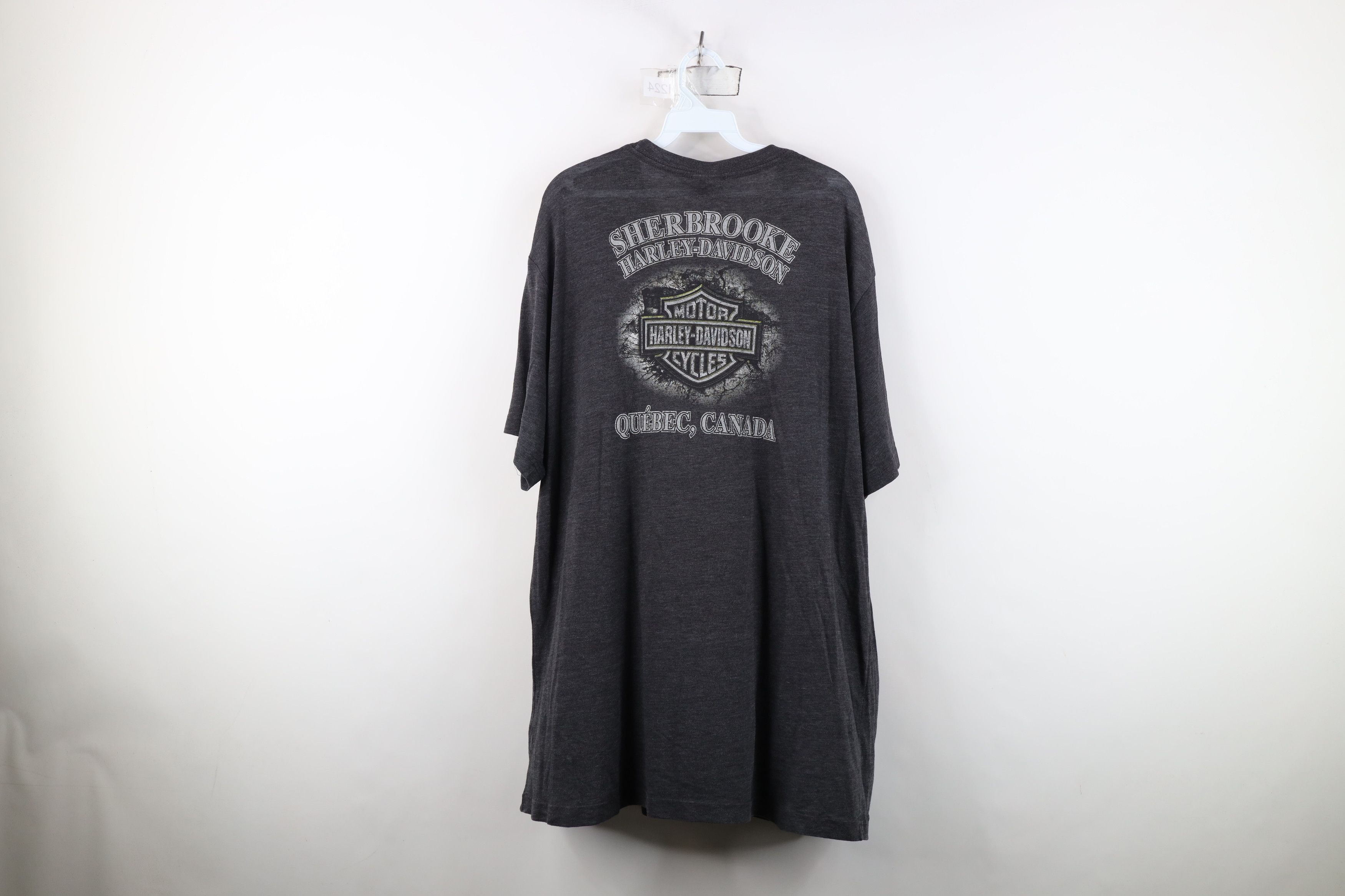 Harley Davidson Vintage Y2K Harley Davidson Jersey T-Shirt Charcoal Gray Size US XXL / EU 58 / 5 - 11 Thumbnail