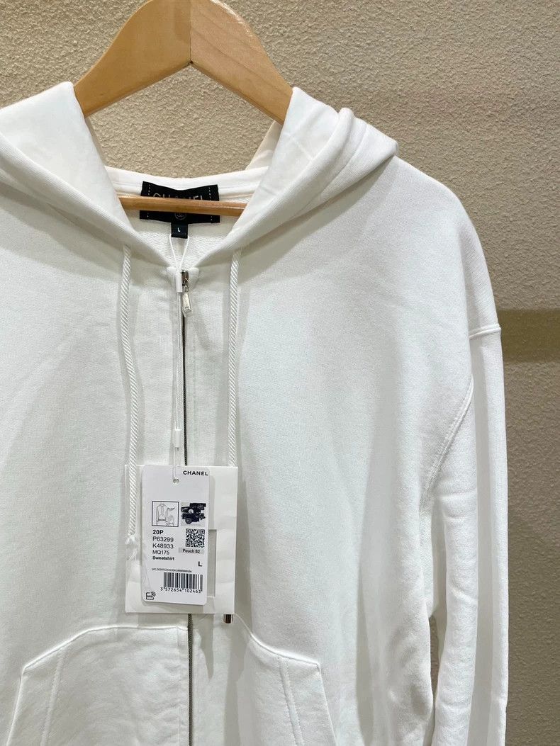 Chanel Chanel 20P Camellia Logo Graffiti Hooded Jacket Size US L / EU 52-54 / 3 - 3 Thumbnail