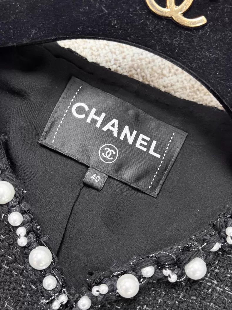 Chanel Chanel Pearl rolled edge short braided jacket Size S / US 4 / IT 40 - 6 Thumbnail