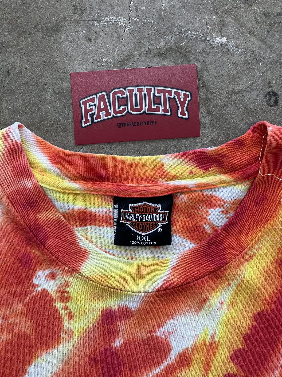 Harley Davidson Vintage 1992 Harley Davidson Motorcycle Omaha Tie Dye XXL Size US XXL / EU 58 / 5 - 3 Thumbnail