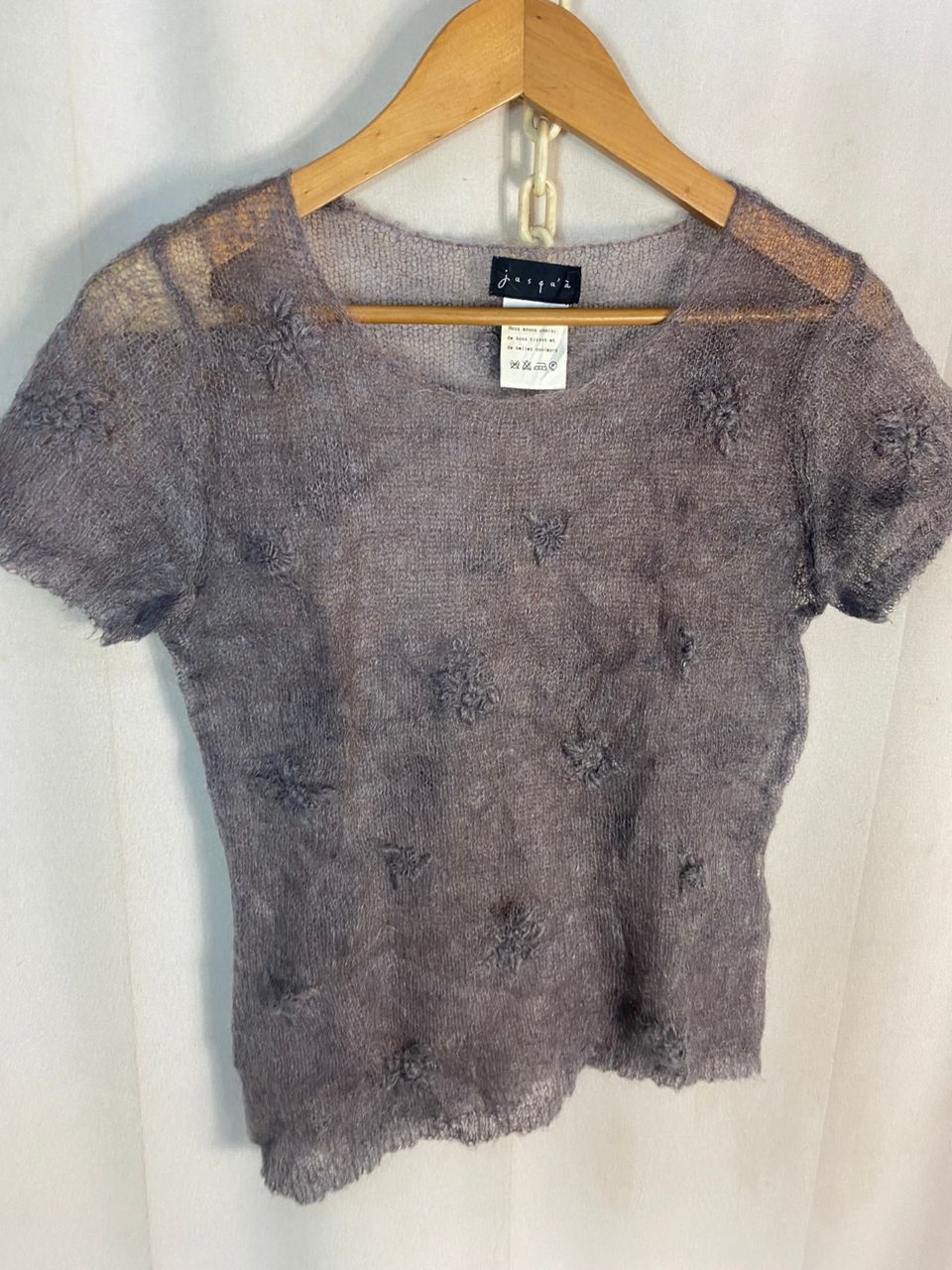 Japanese Brand Jusquà wool blouse shirt Size S / US 4 / IT 40 - 4 Thumbnail