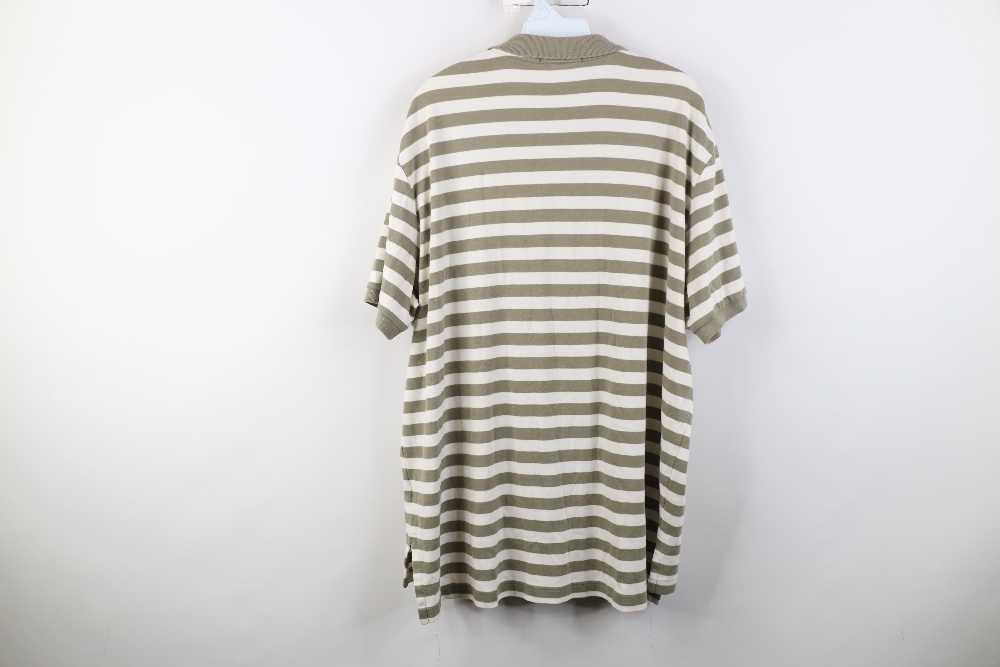 Polo Ralph Lauren Vintage 90s Ralph Lauren Soft Cotton Knit Striped Golf Polo Size US XL / EU 56 / 4 - 14 Thumbnail