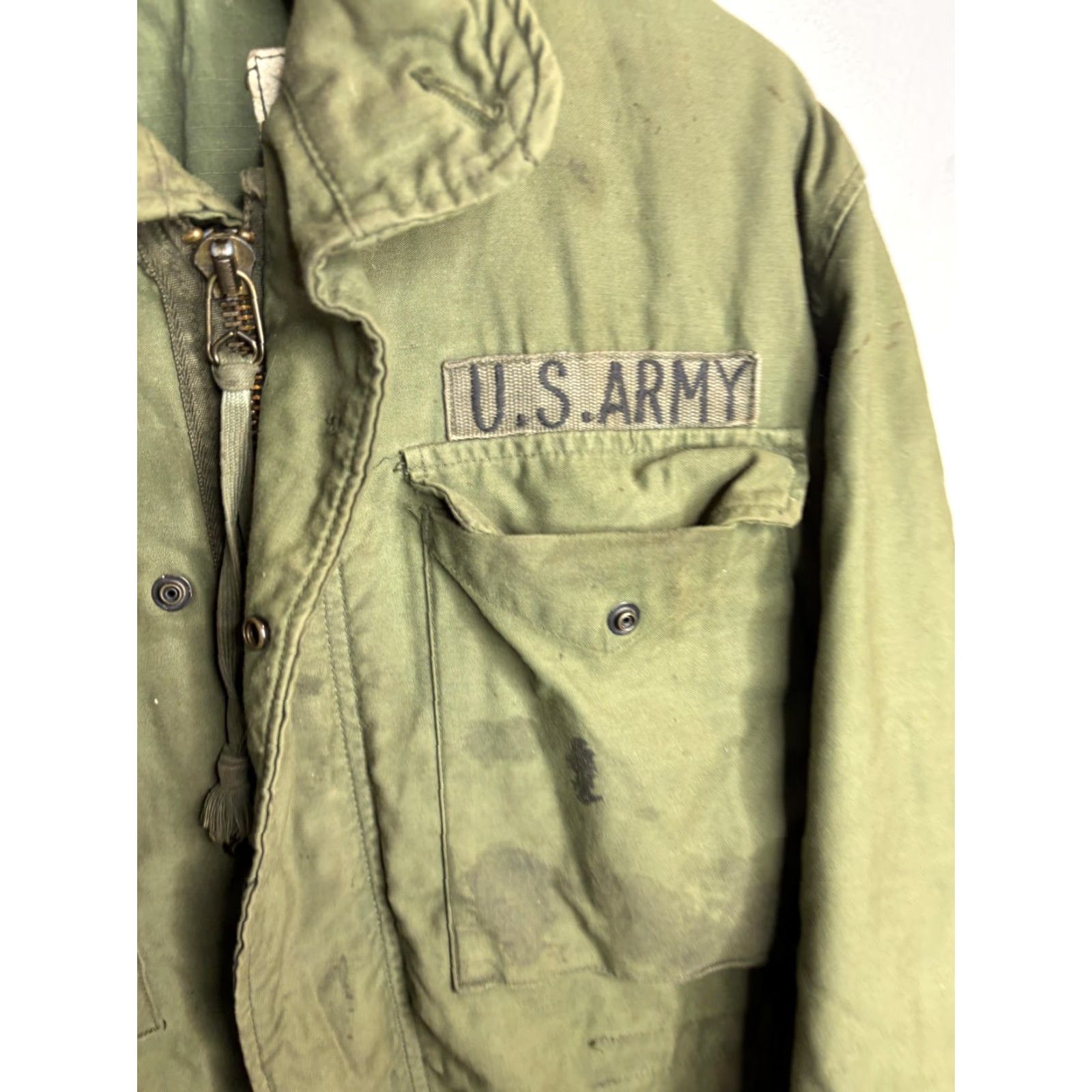 Vintage VINTAGE John Ownbey Coat Mens Small Short Green Cold Weather Field Army Jacket Size US S / EU 44-46 / 1 - 3 Thumbnail